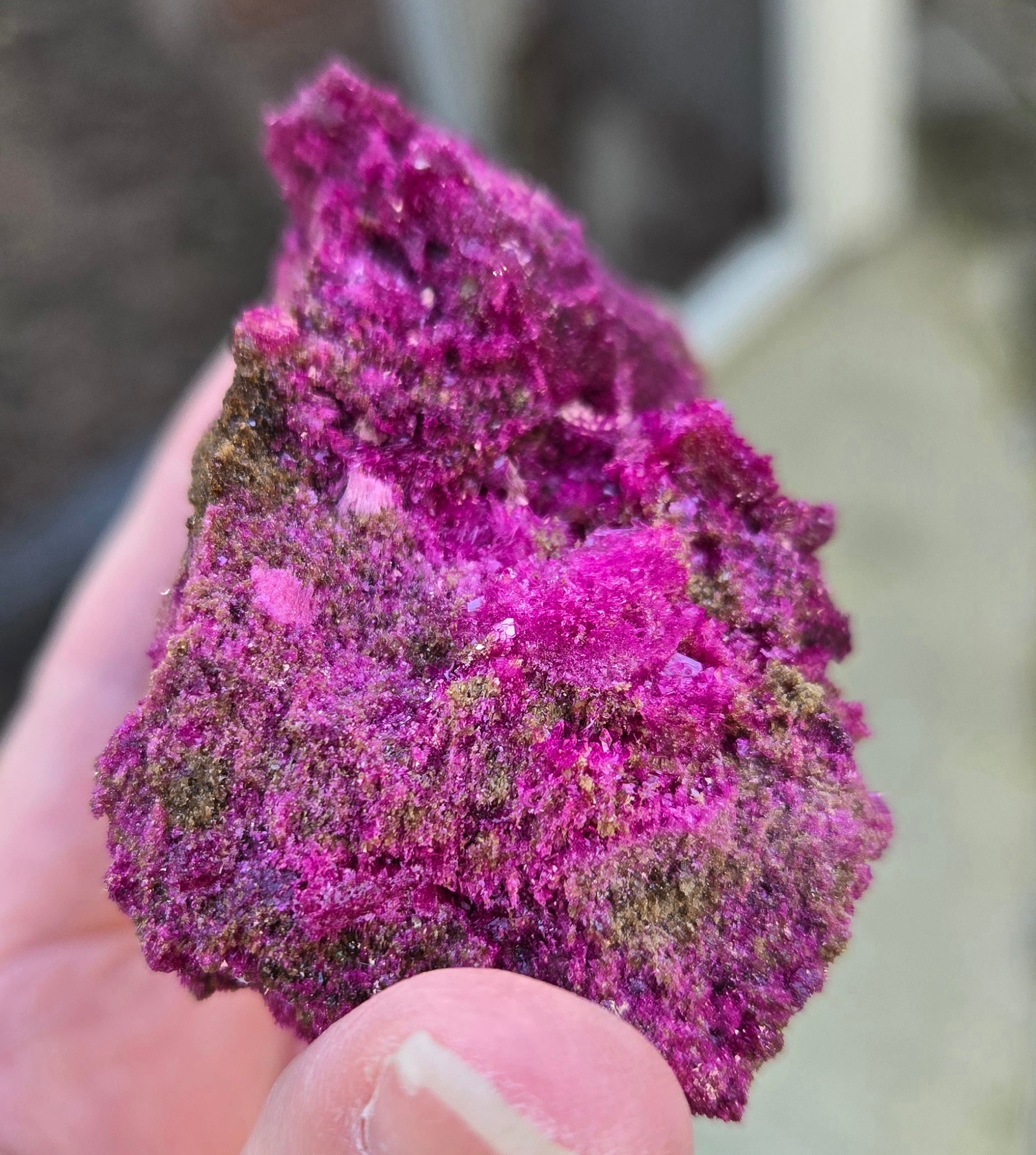 RUBY WITH EPIDOTE CLUSTER
