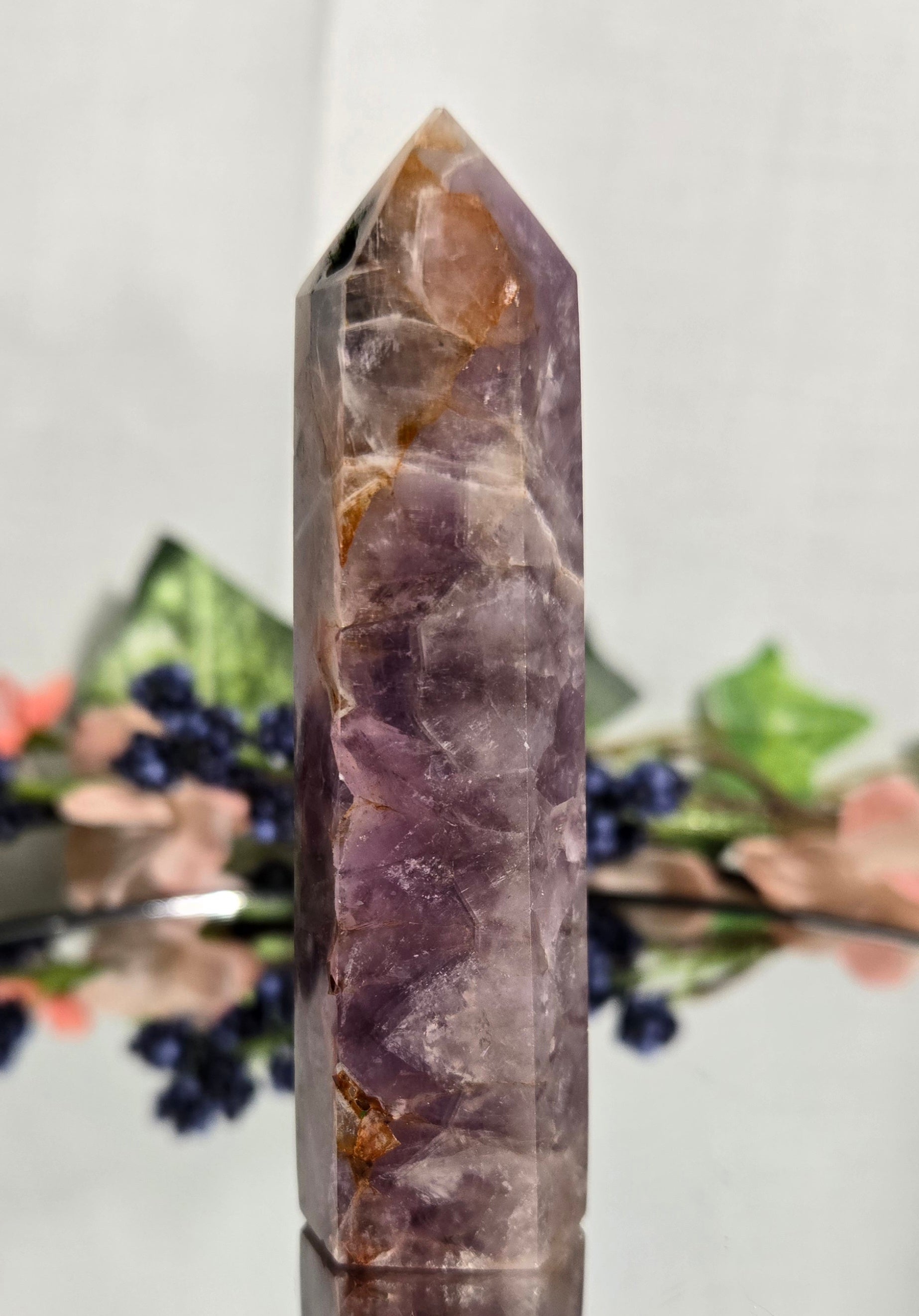 Amethyst & Malachite Tower (UV Reactive)