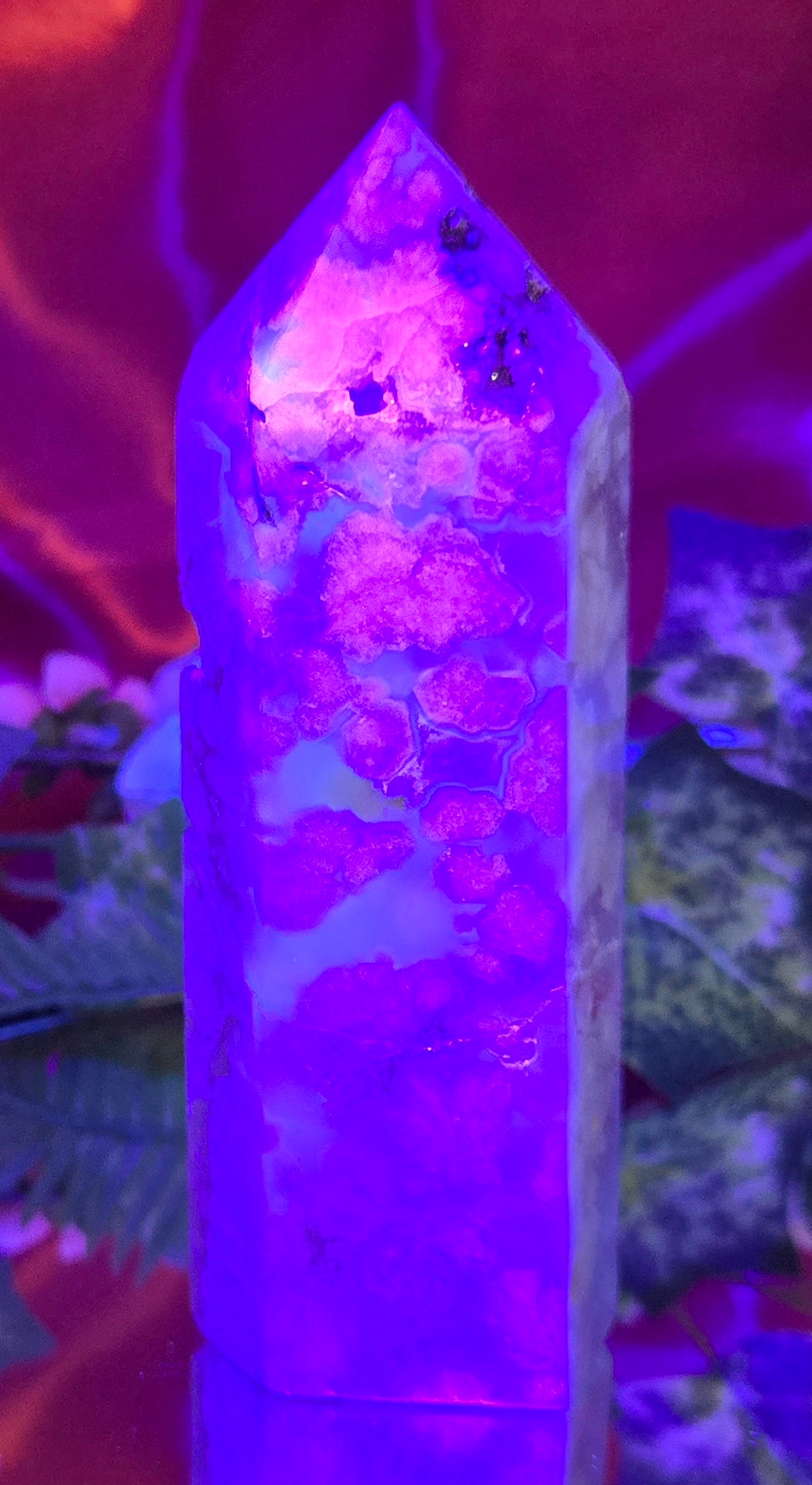 Snowflake Cherry Blossom Flower Agate Tower