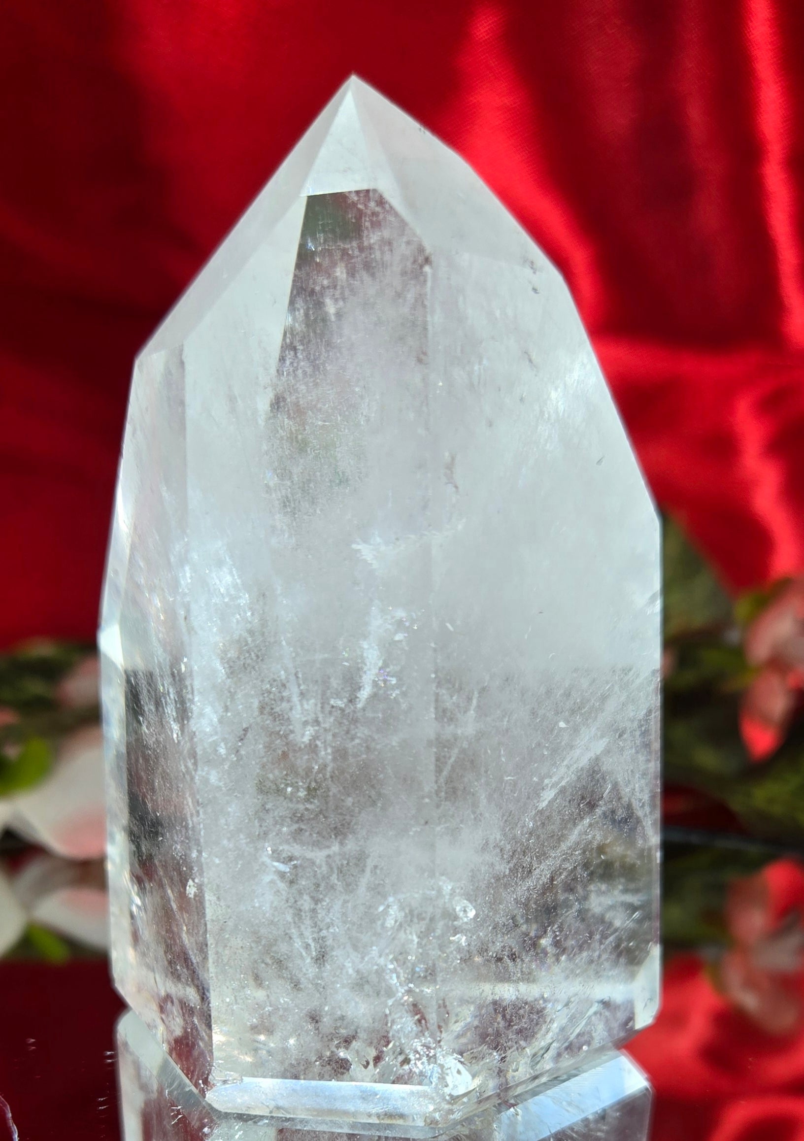 Lemurian Clear Quartz Tower