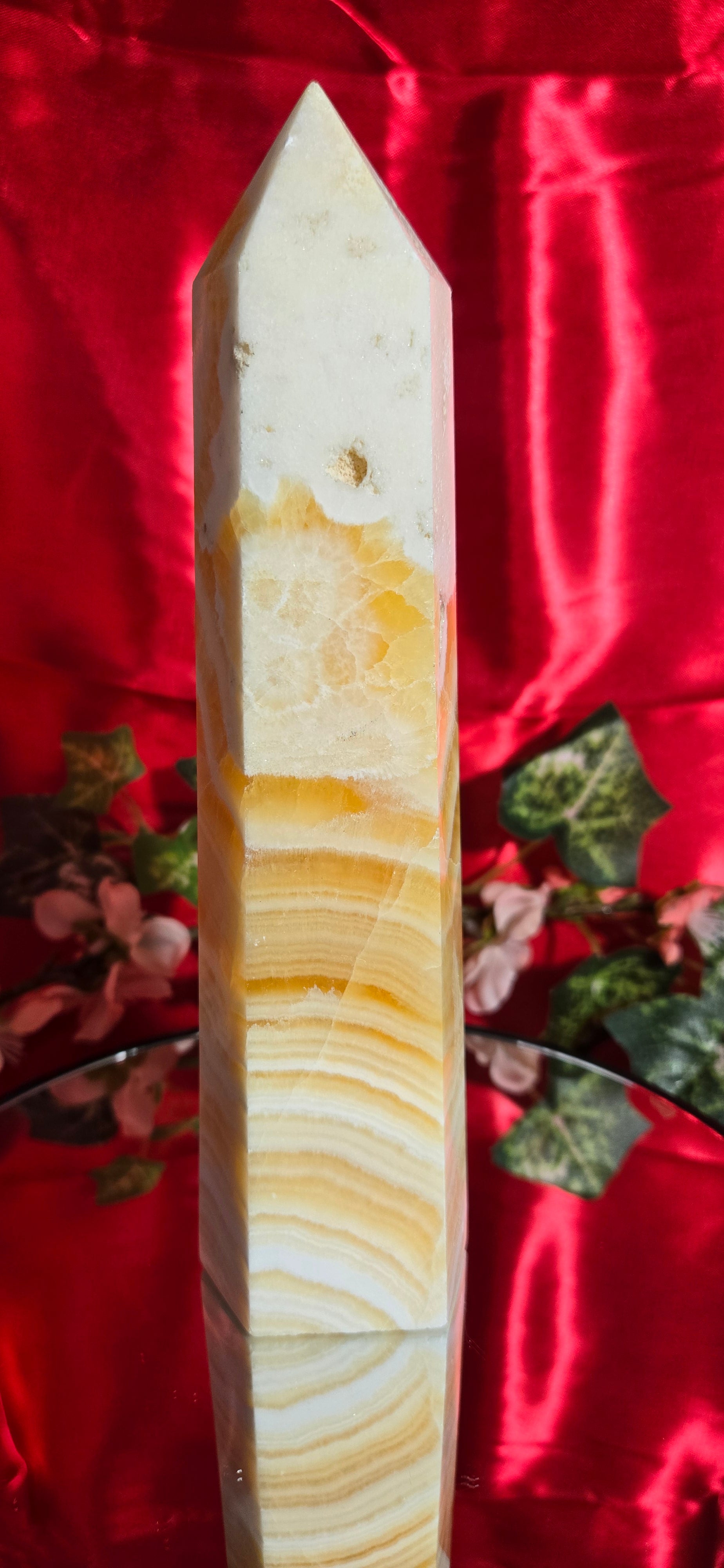 ORANGE CALCITE TOWER