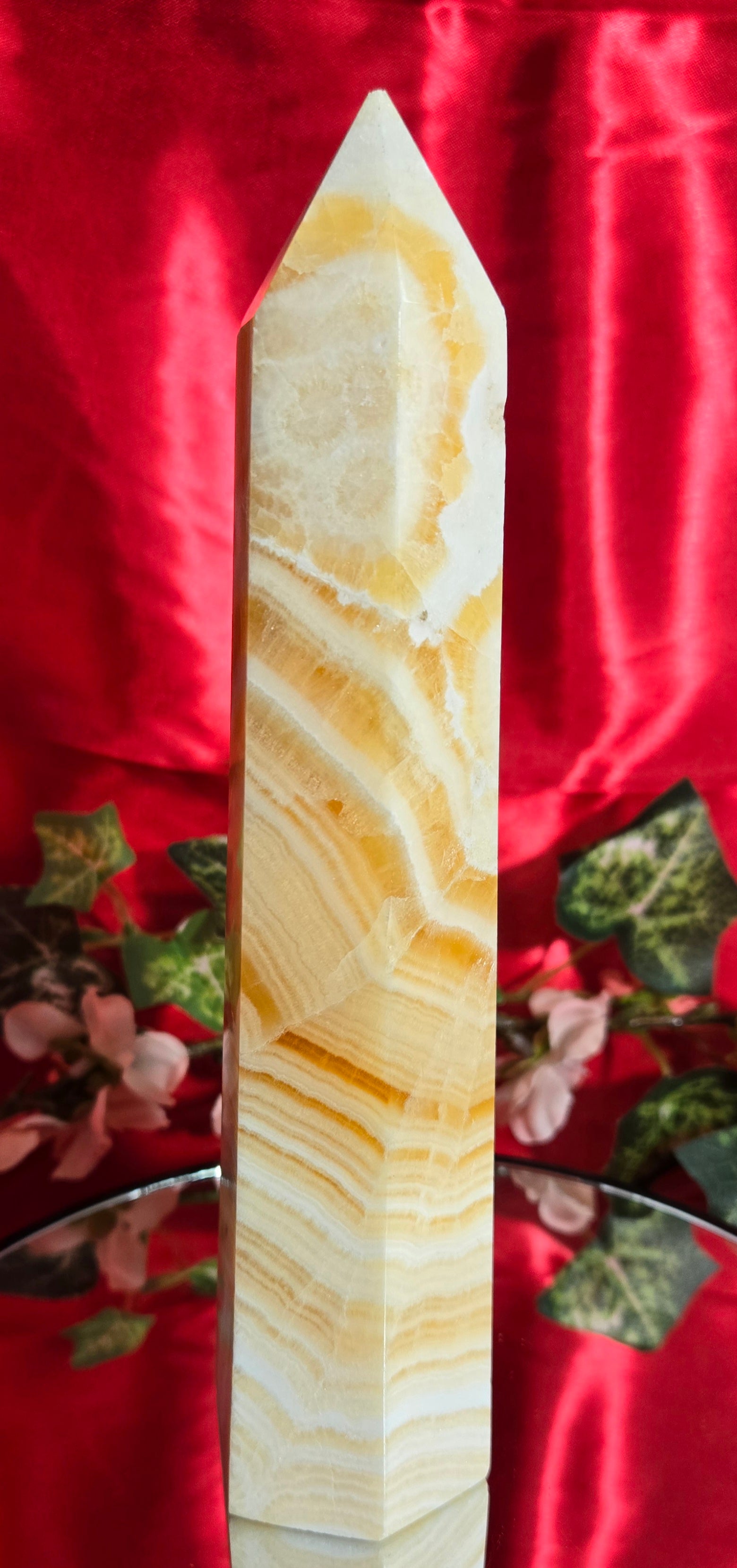 ORANGE CALCITE TOWER