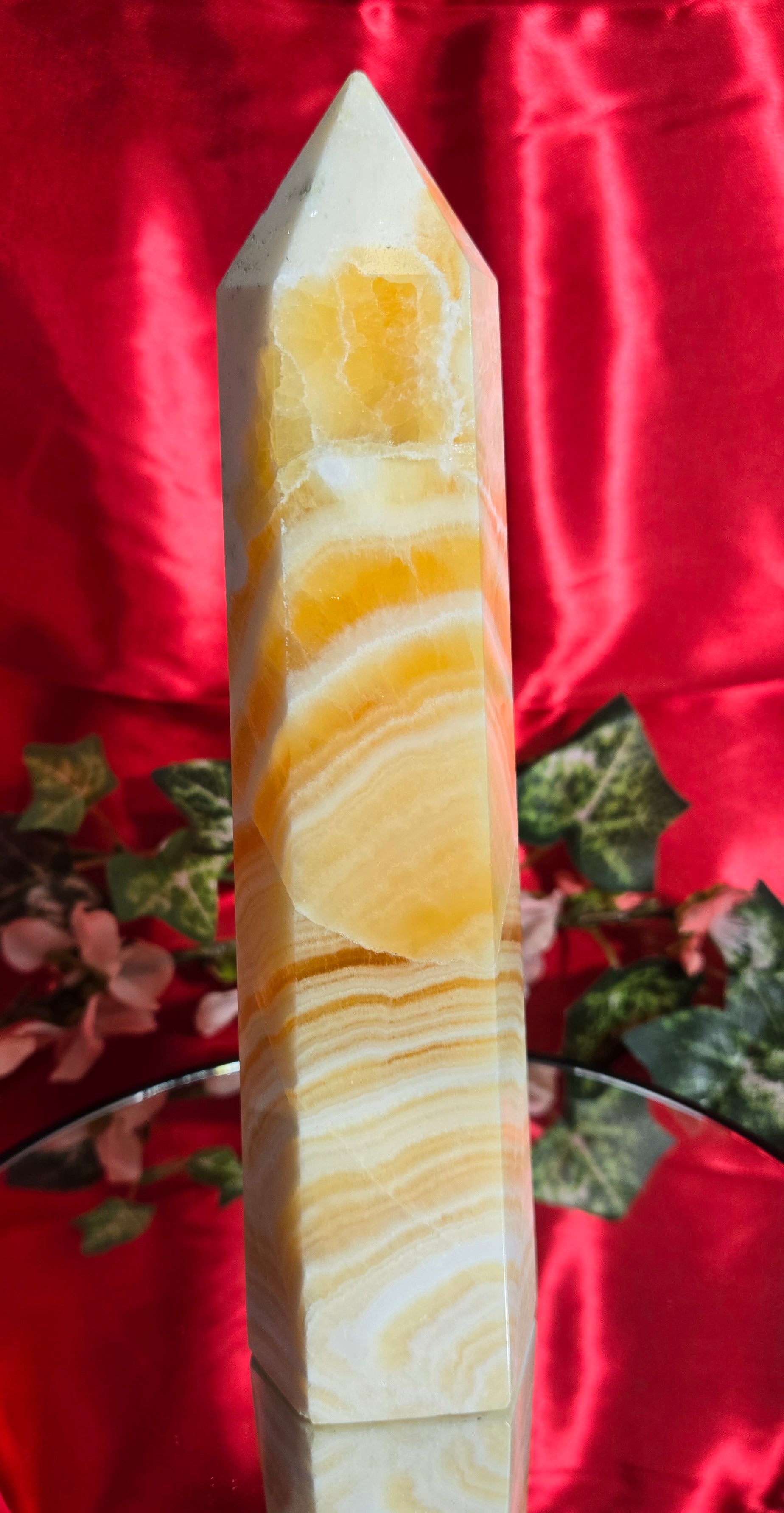 ORANGE CALCITE TOWER