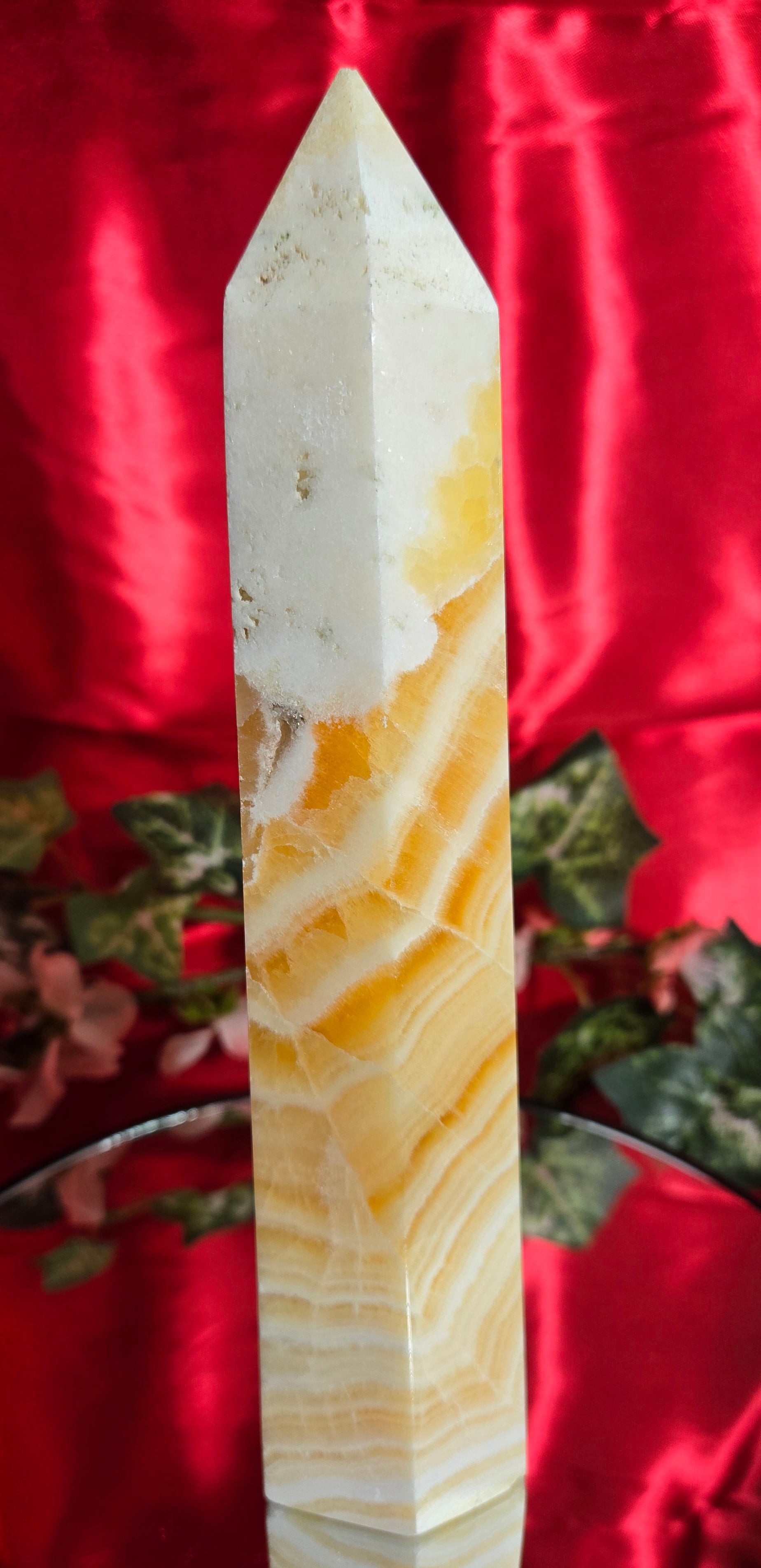 ORANGE CALCITE TOWER