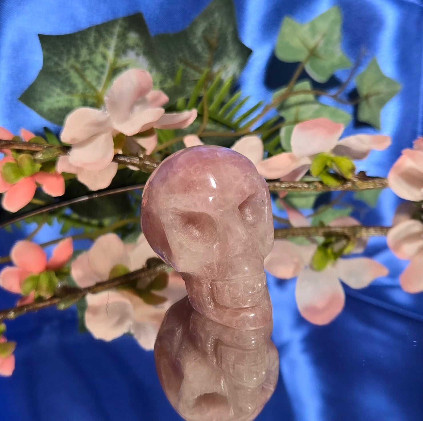 ROSE QUARTZ SKULL