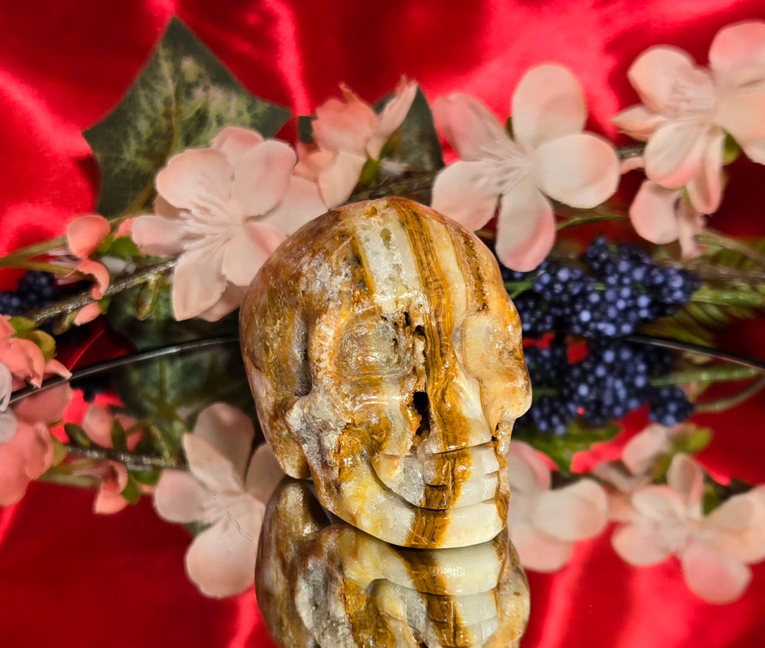 PETRIFIED WOOD SKULL