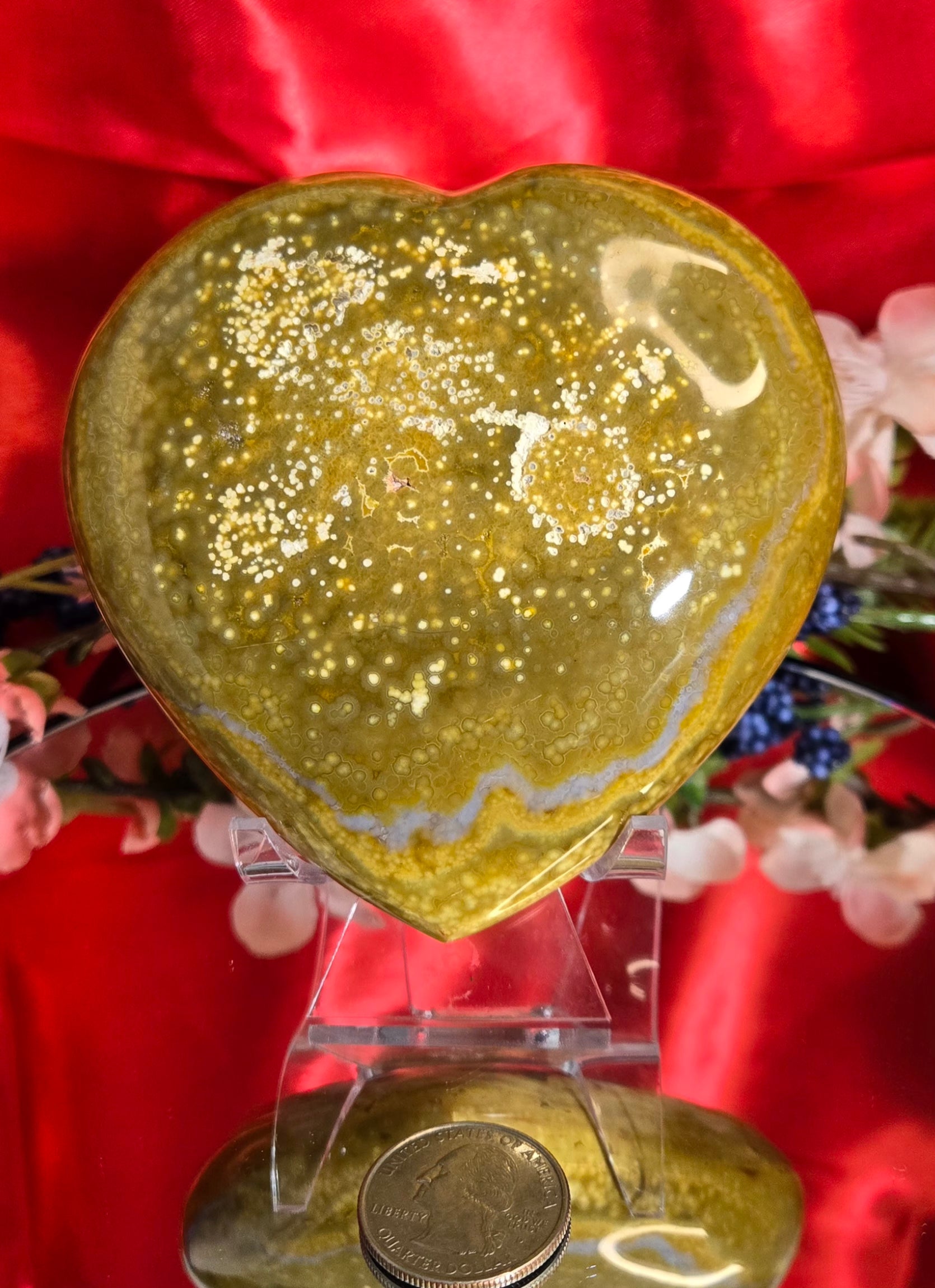 ORBICULAR JASPER HEART