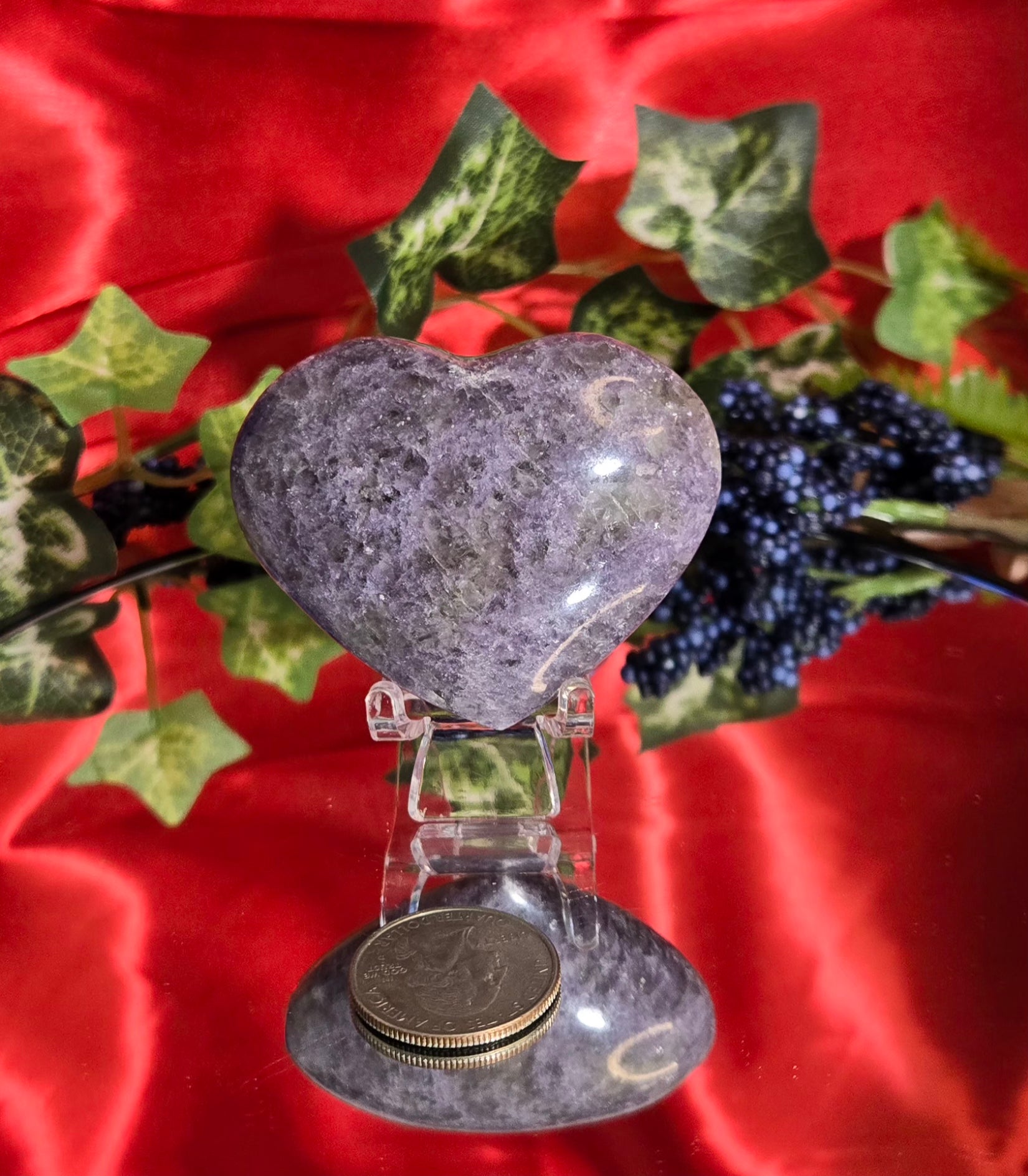 LEPIDOLITE HEART