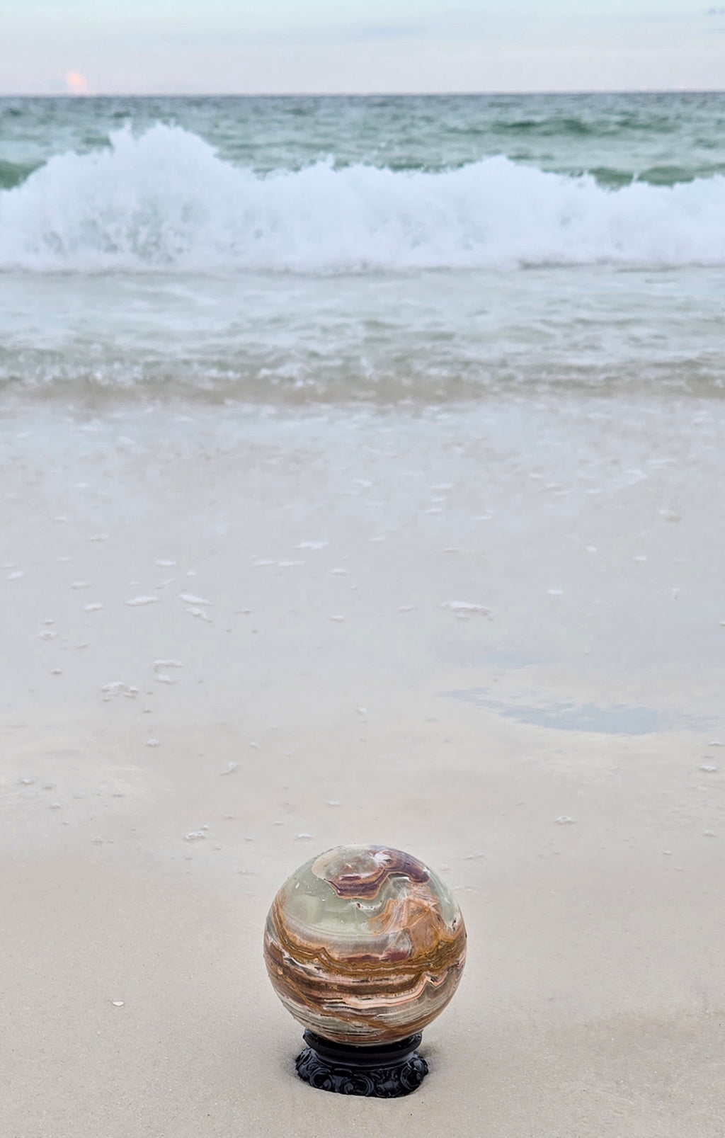 BANDED CALCITE SPHERE