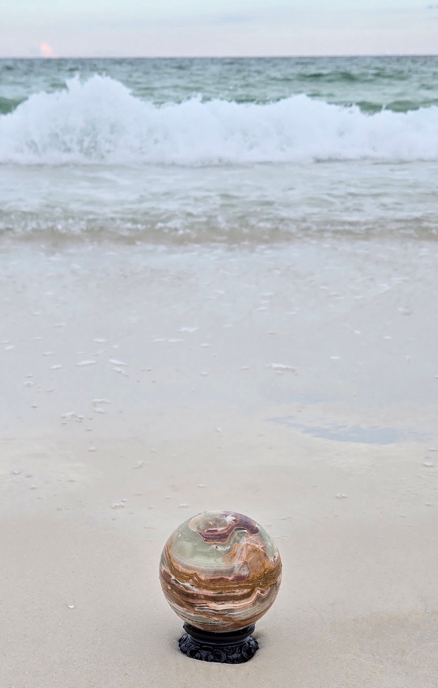 BANDED CALCITE SPHERE