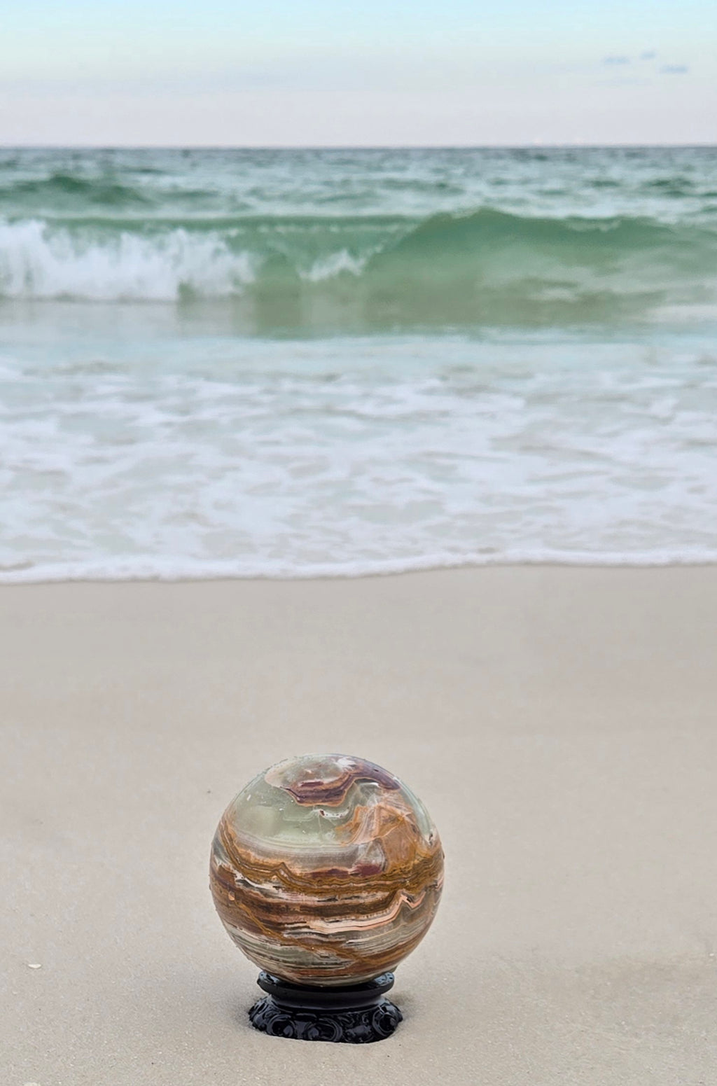 BANDED CALCITE SPHERE