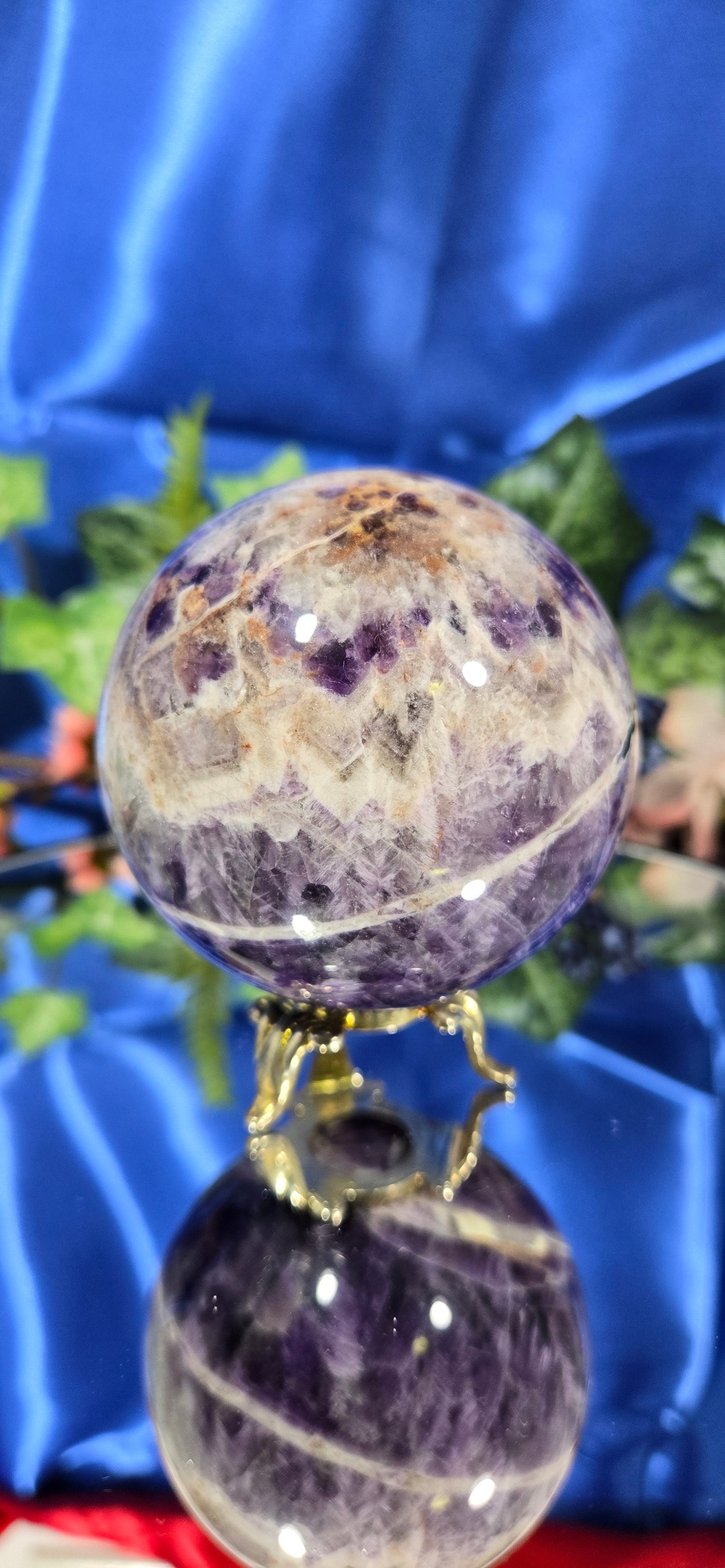 CHEVRON AMETHYST SPHERE