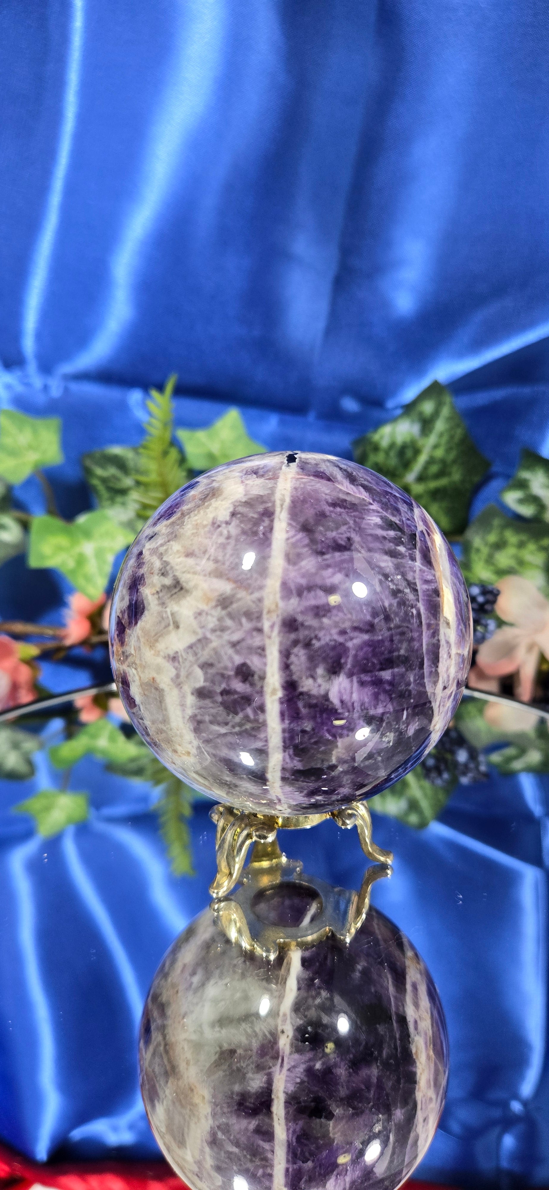 CHEVRON AMETHYST SPHERE