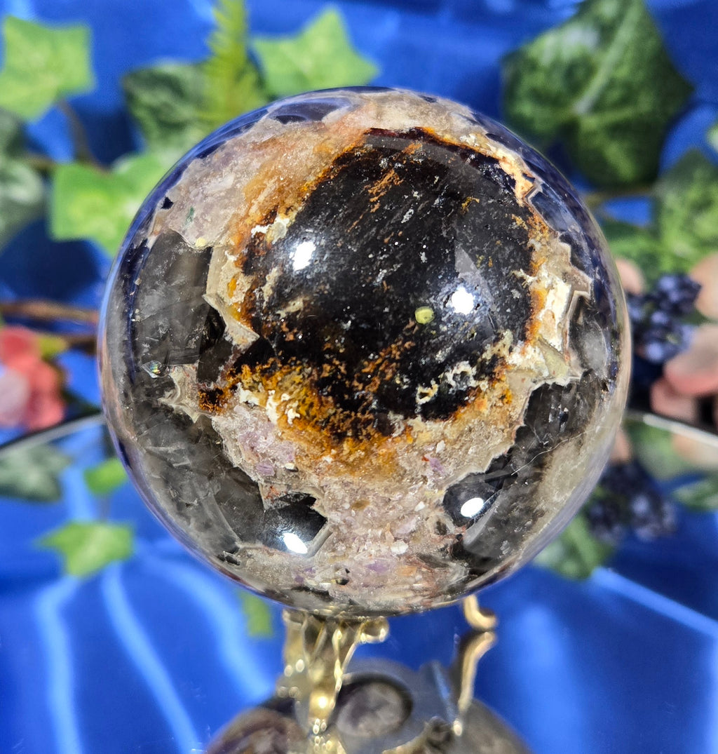 CHEVRON AMETHYST SPHERE