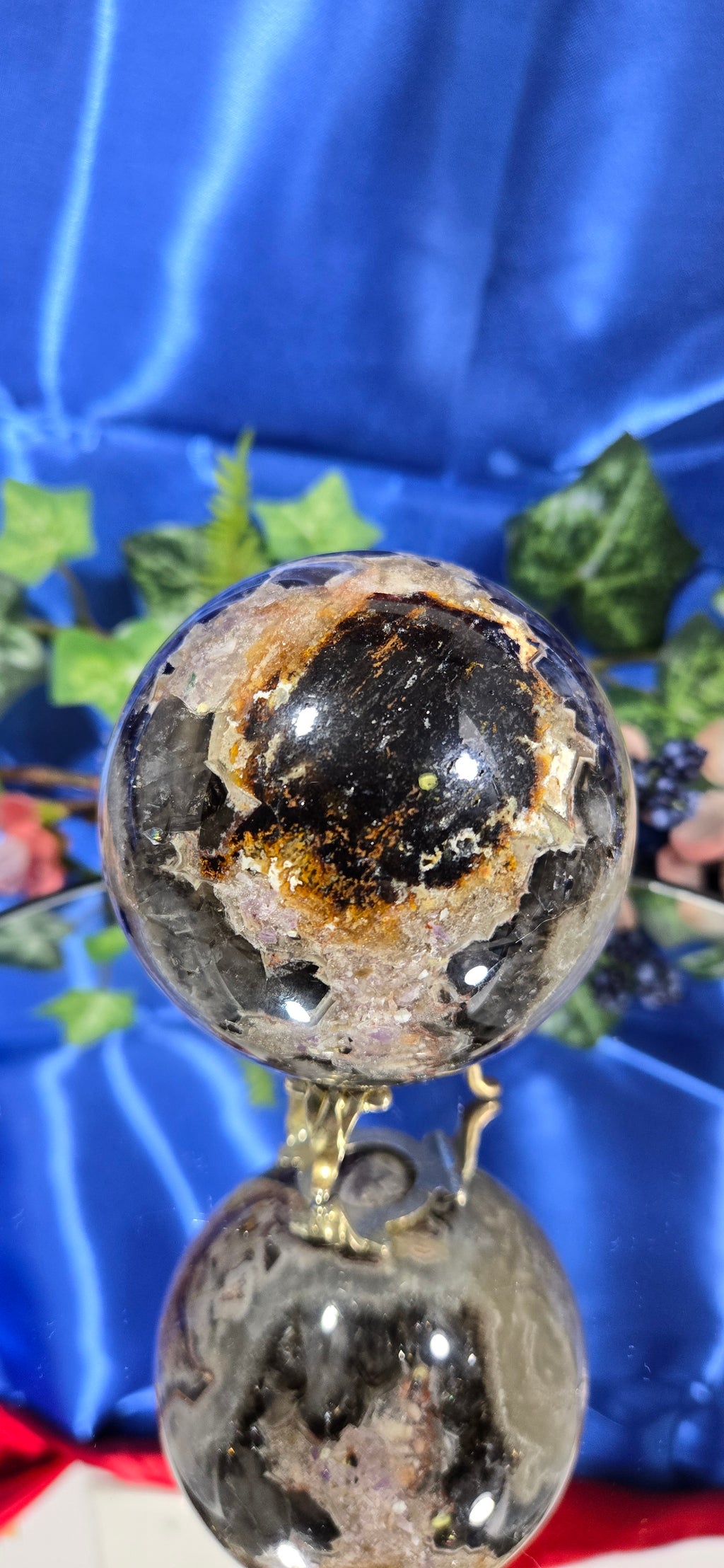 CHEVRON AMETHYST SPHERE