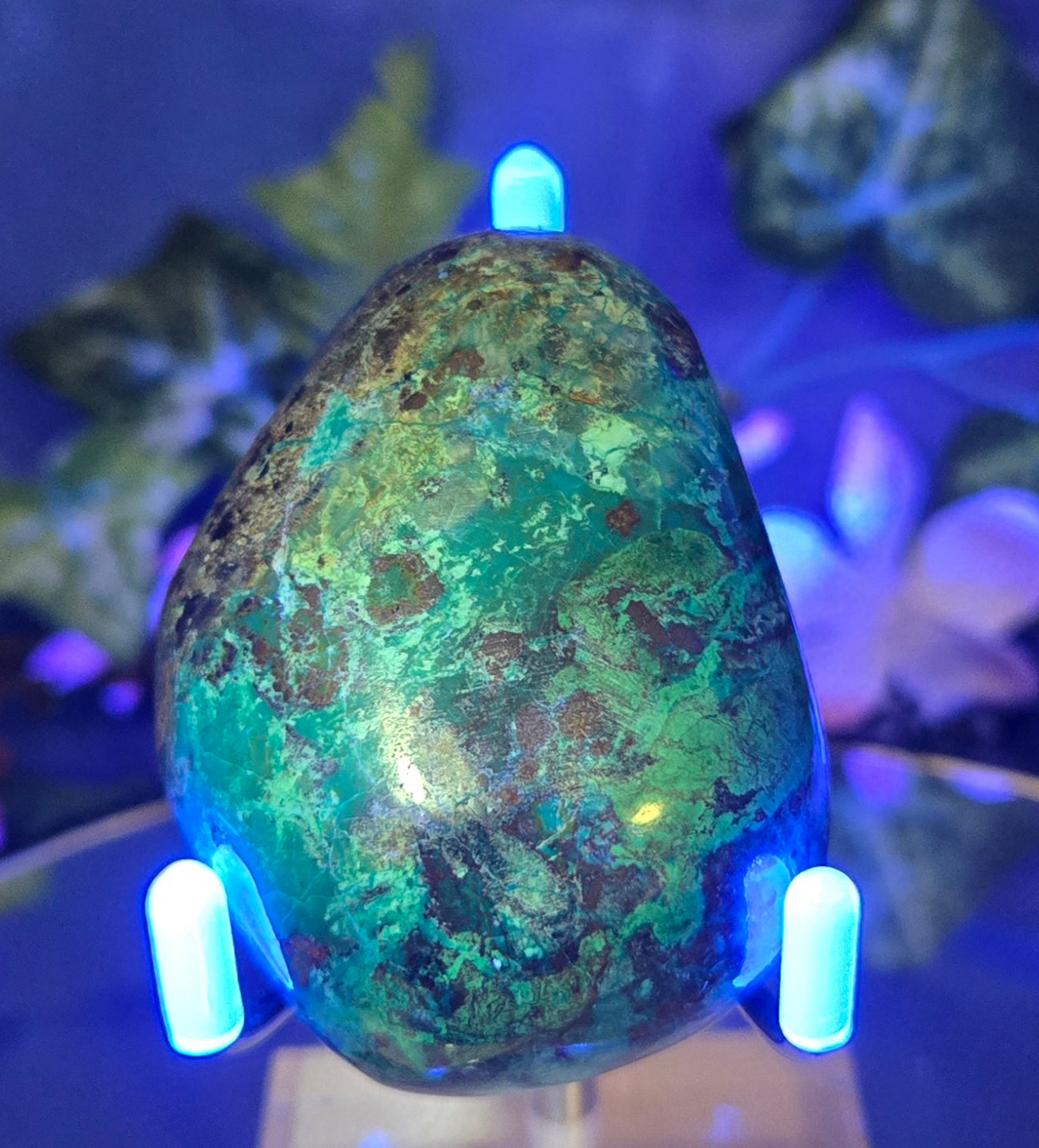 AZURITE CHRYSOCOLLA PALM STONE