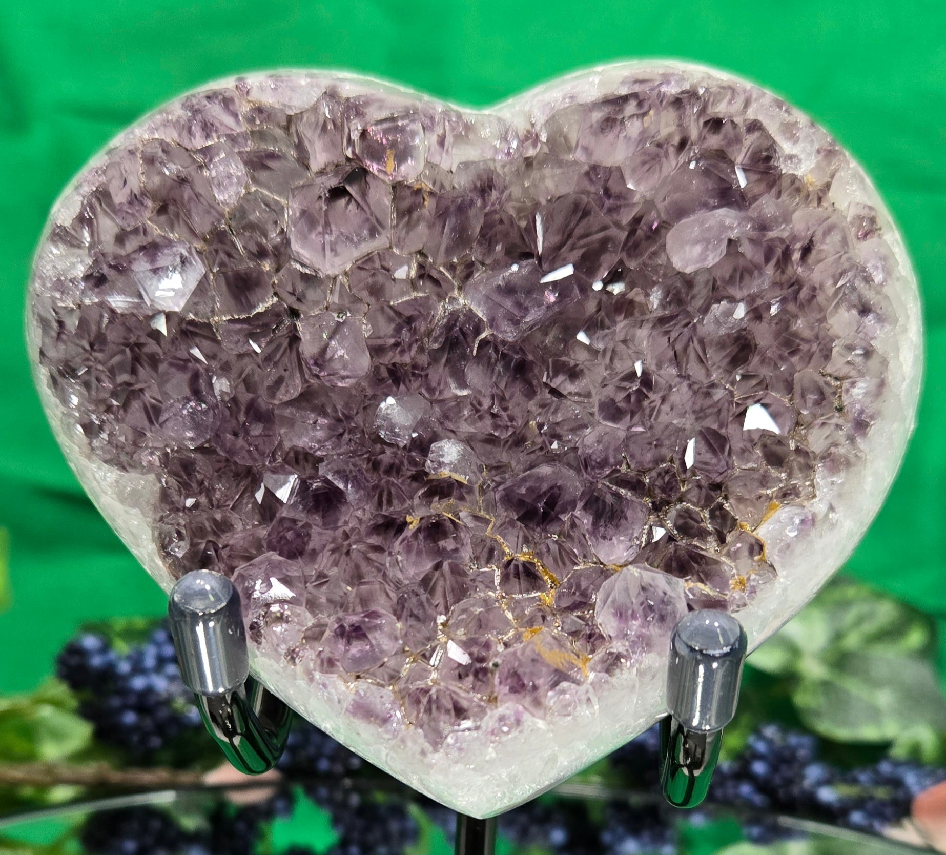 AMETHYST HEART CLUSTER