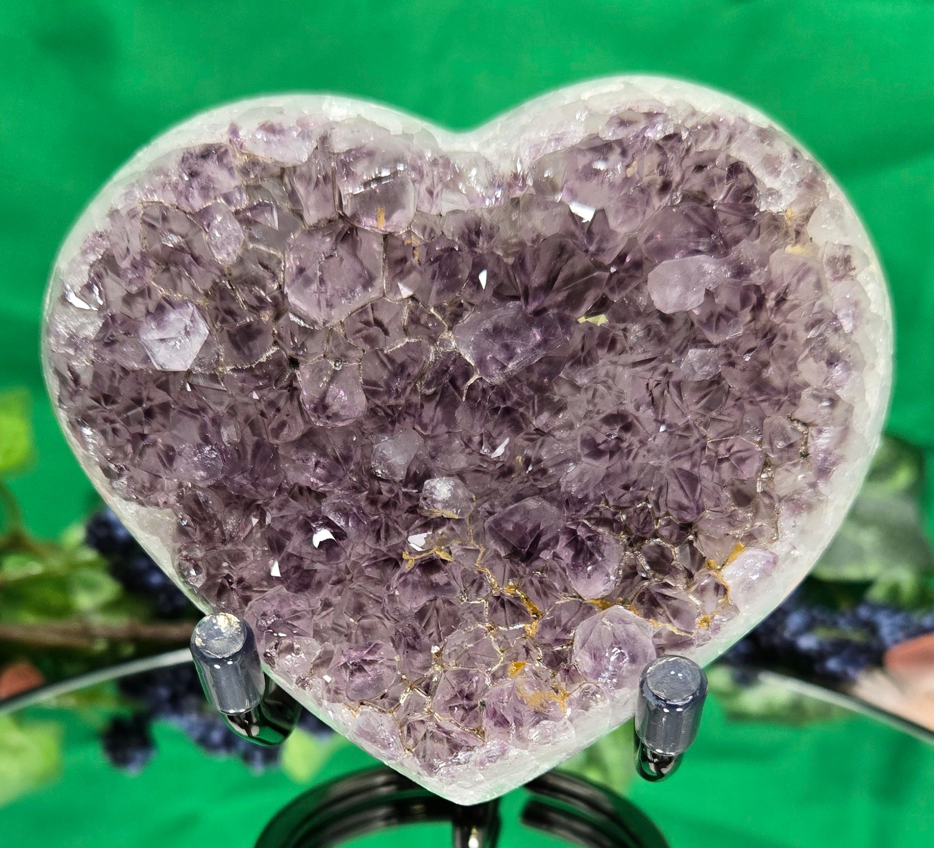 AMETHYST HEART CLUSTER
