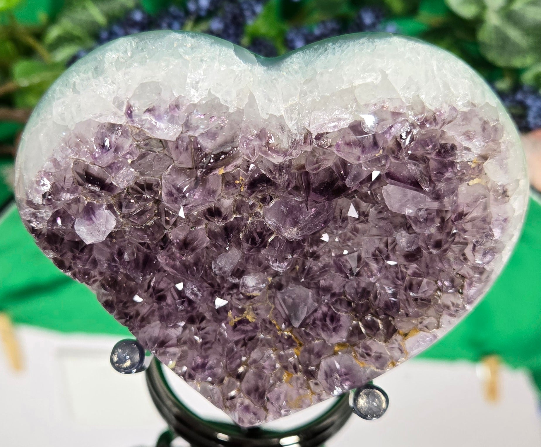 AMETHYST HEART CLUSTER