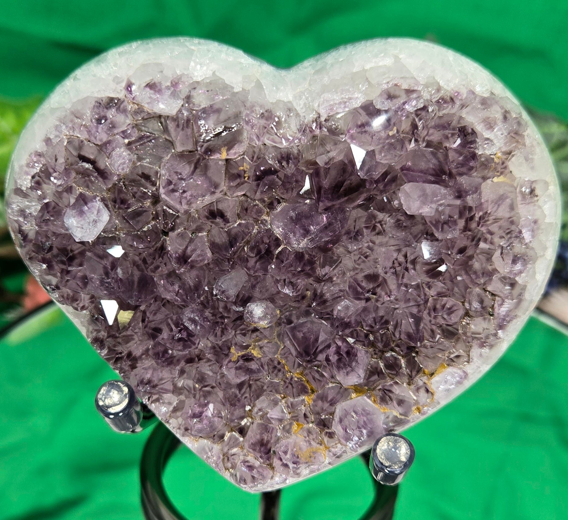 AMETHYST HEART CLUSTER