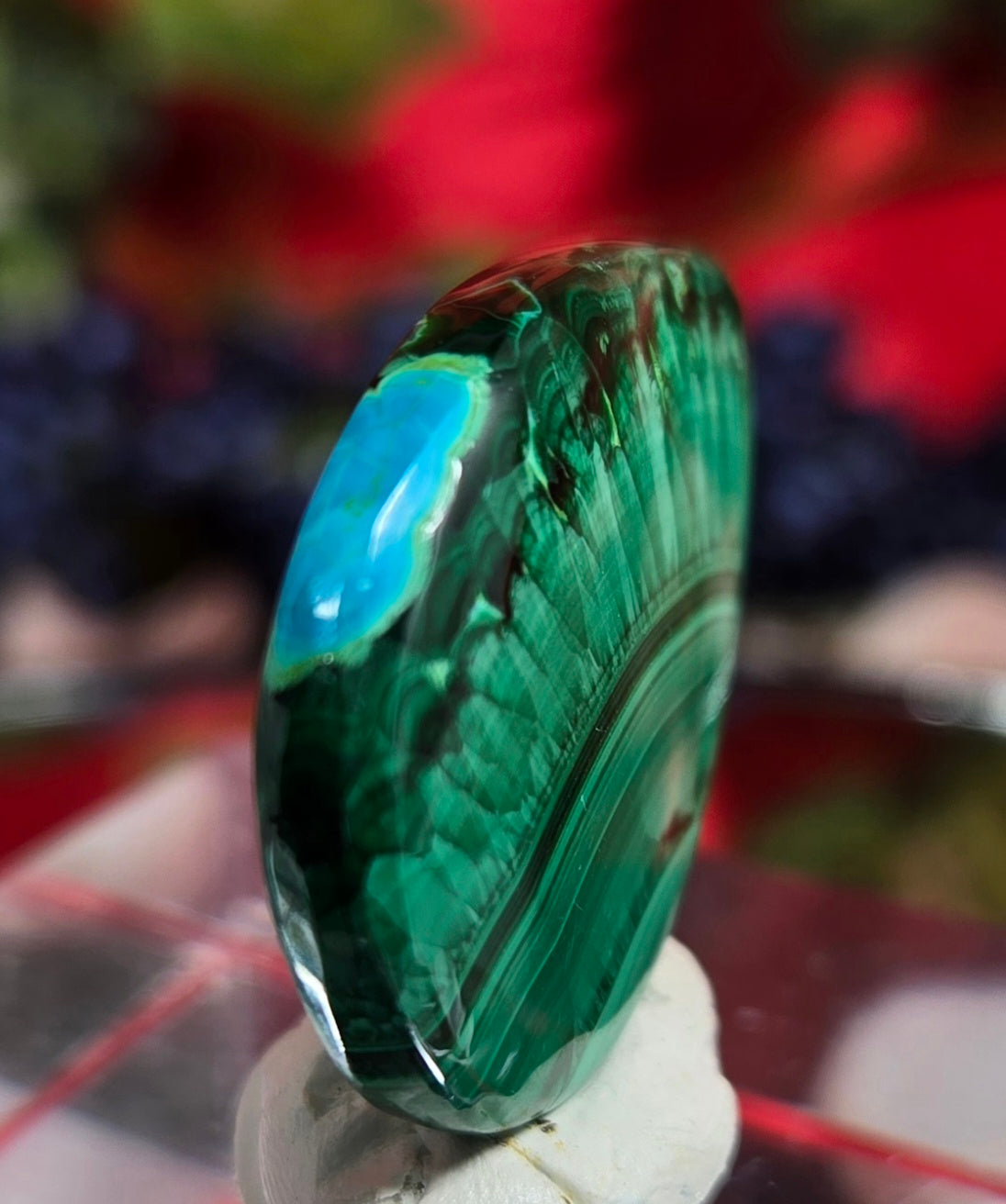 MALACHITE/CHRYSACOLA CABOCHON