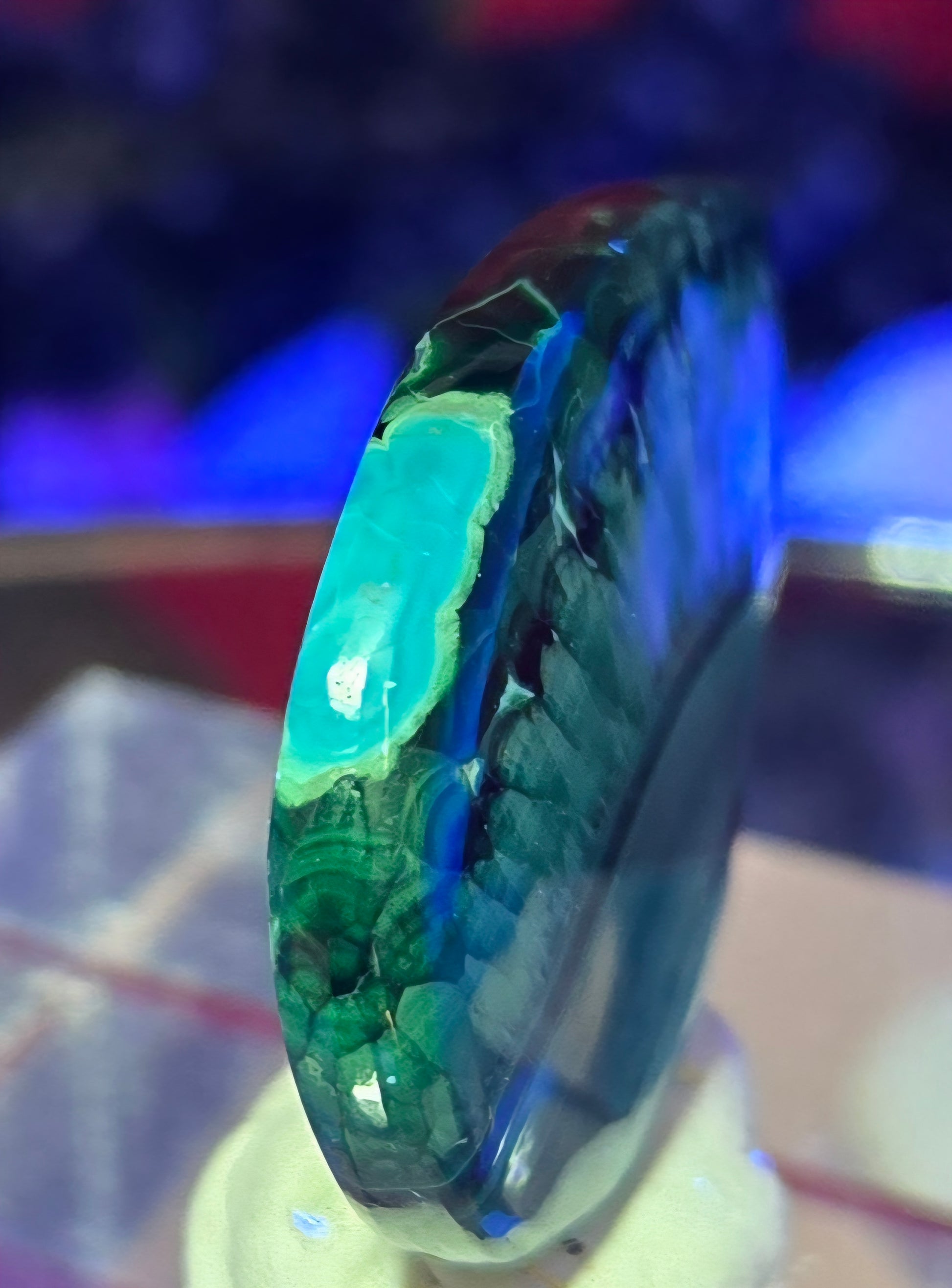 MALACHITE/CHRYSACOLA CABOCHON