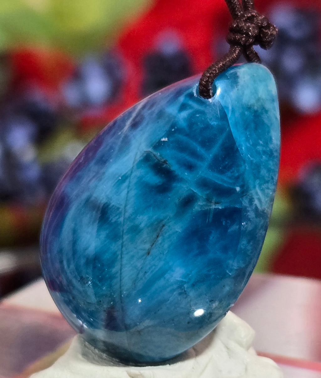 BLUE APATITE CABOCHON