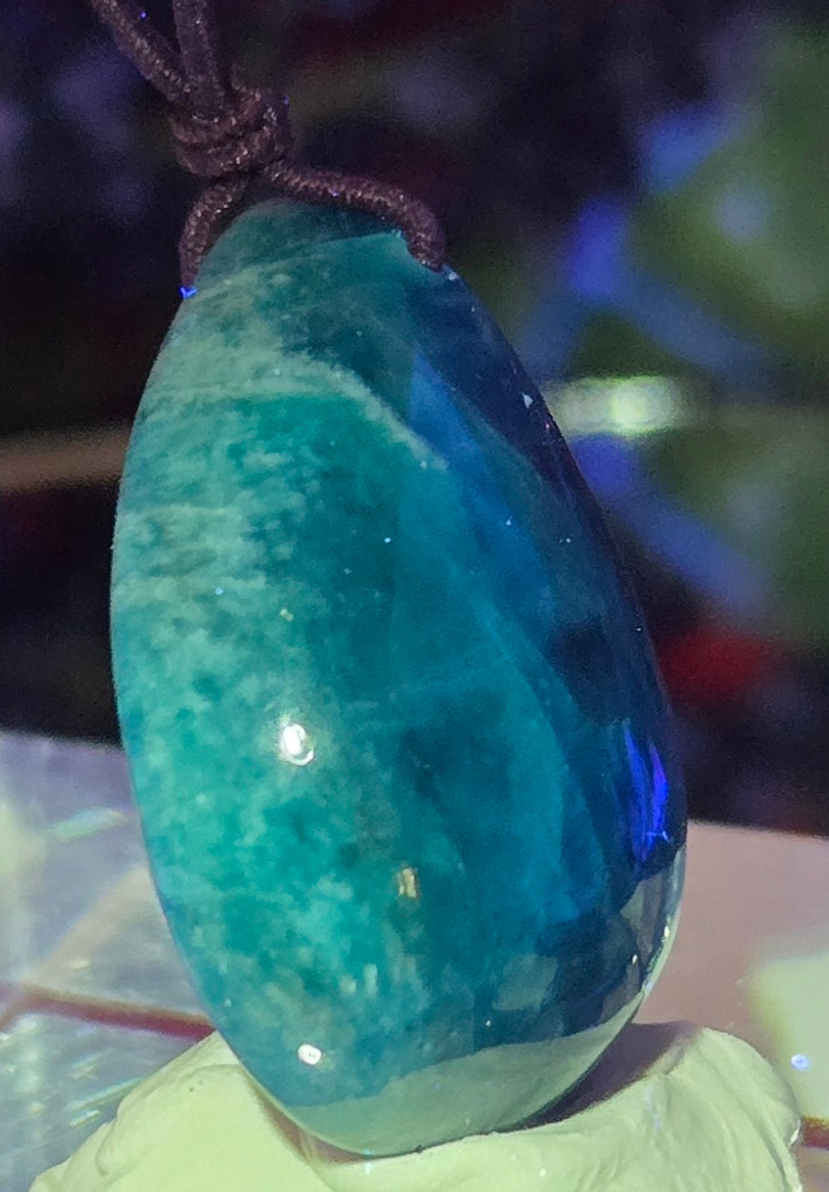 BLUE APATITE CABOCHON