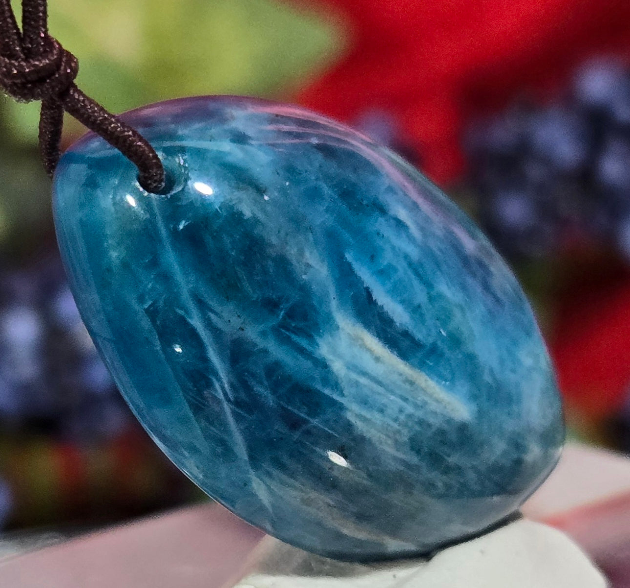 BLUE APATITE CABOCHON