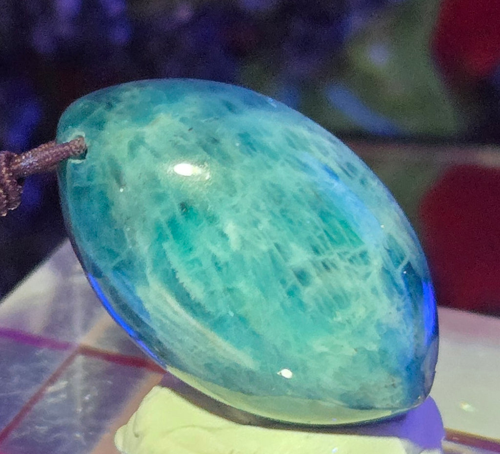 BLUE APATITE CABOCHON