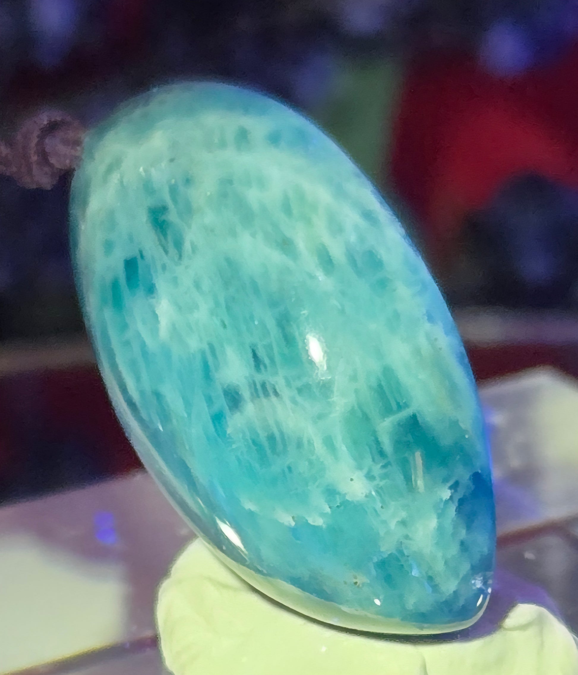 BLUE APATITE CABOCHON