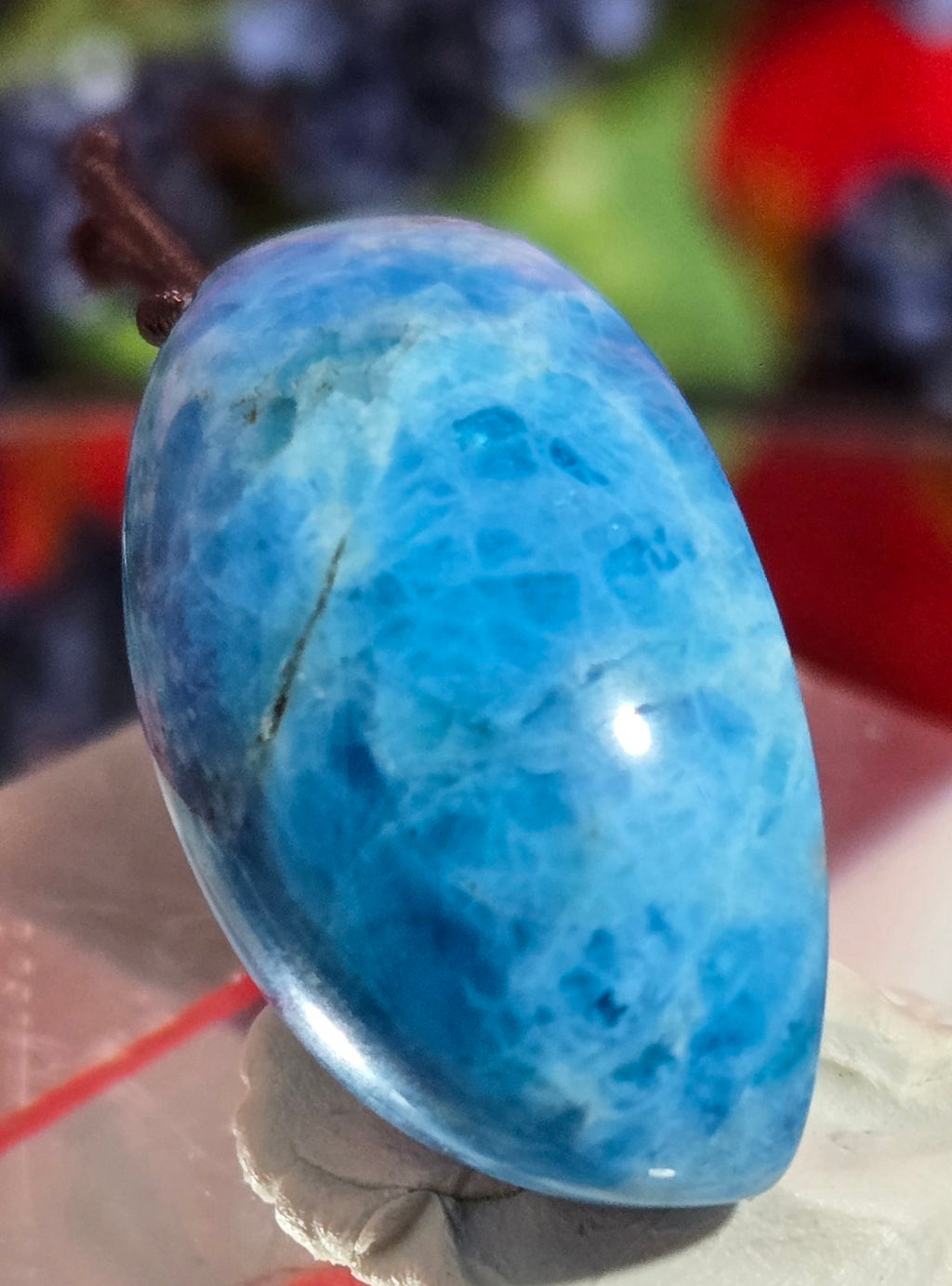 BLUE APATITE CABOCHON
