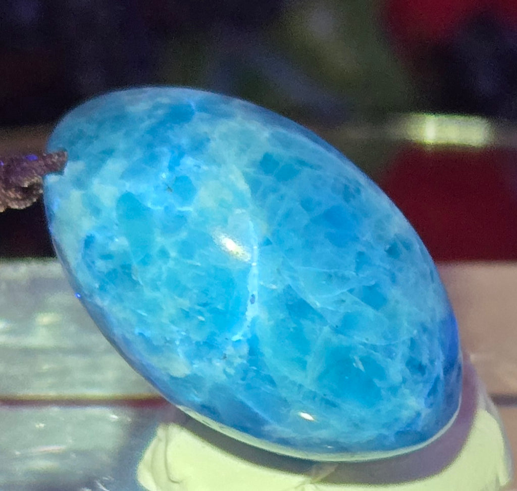 BLUE APATITE CABOCHON