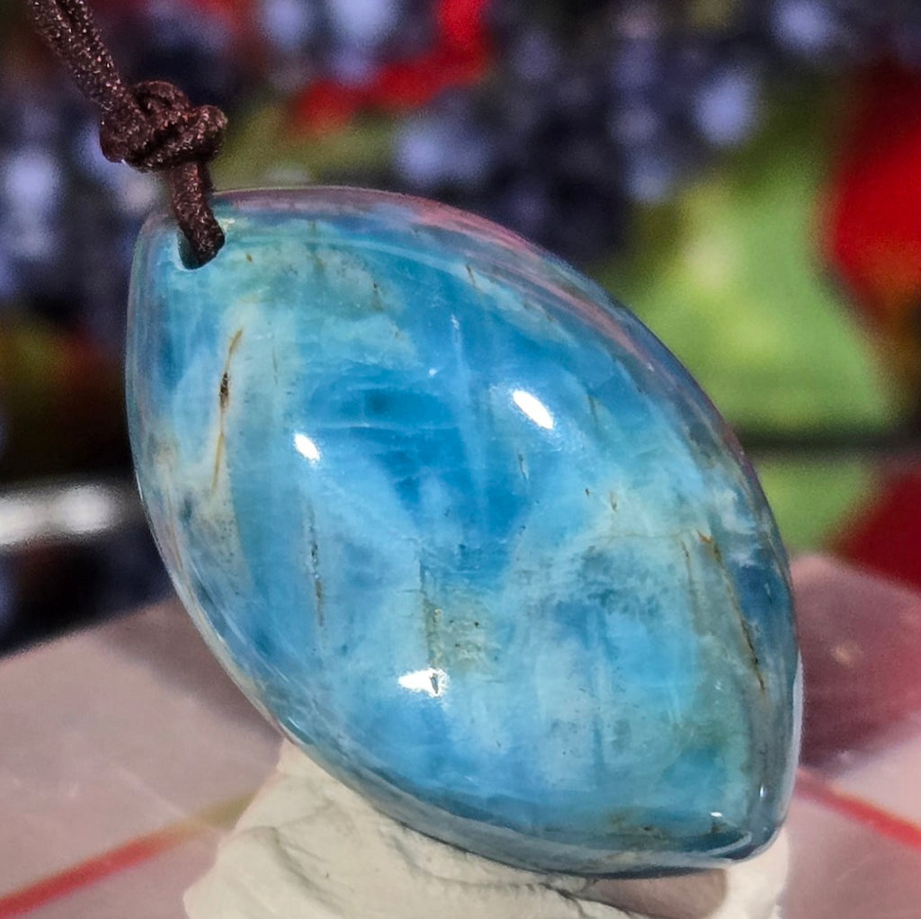 BLUE APATITE CABOCHON