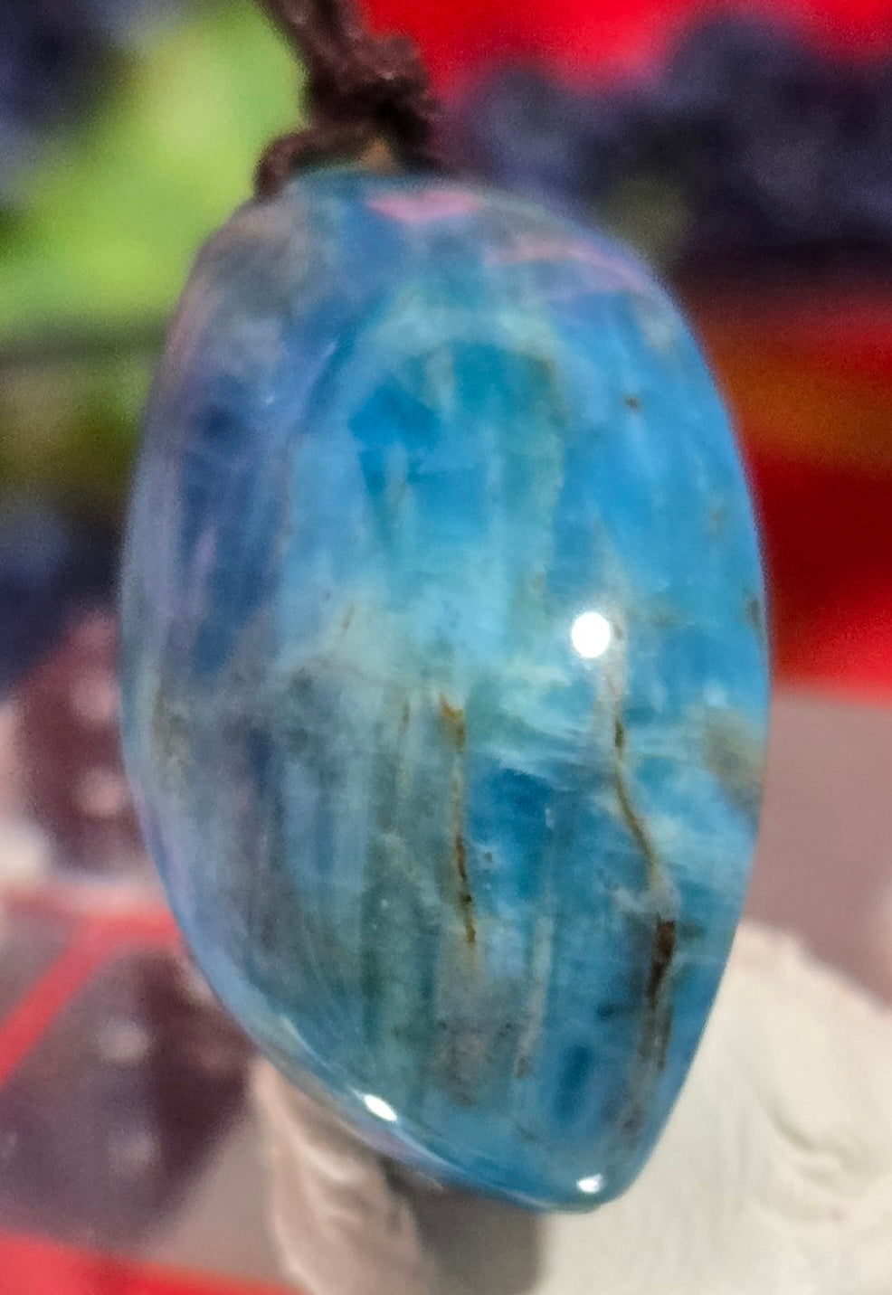BLUE APATITE CABOCHON