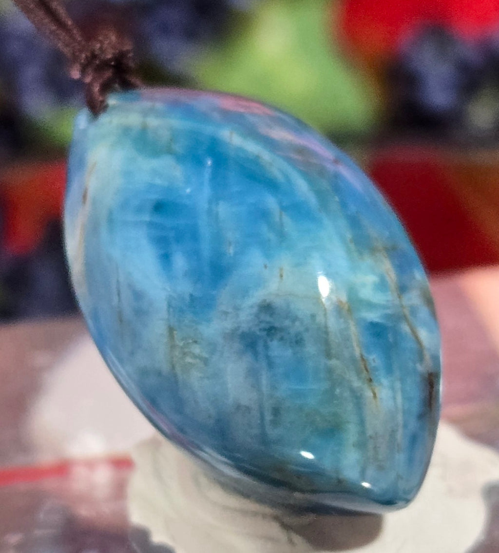 BLUE APATITE CABOCHON