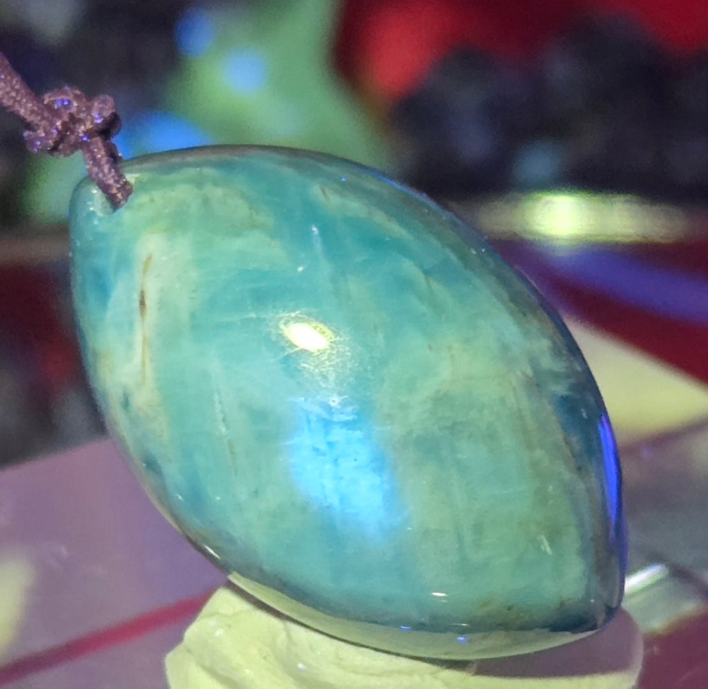 BLUE APATITE CABOCHON