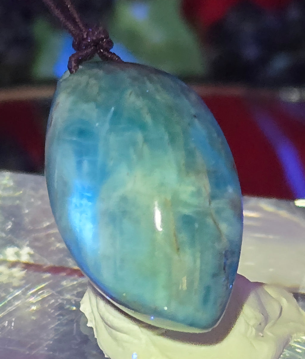 BLUE APATITE CABOCHON
