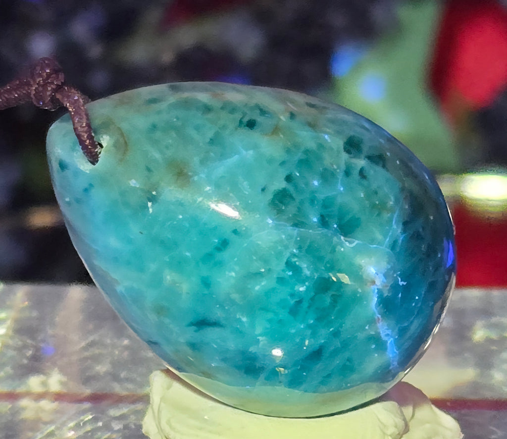 BLUE APATITE CABOCHON