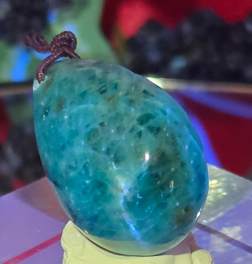 BLUE APATITE CABOCHON