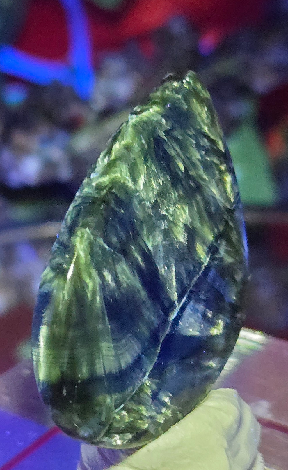 GREEN SERAPHINITE CABOCHON