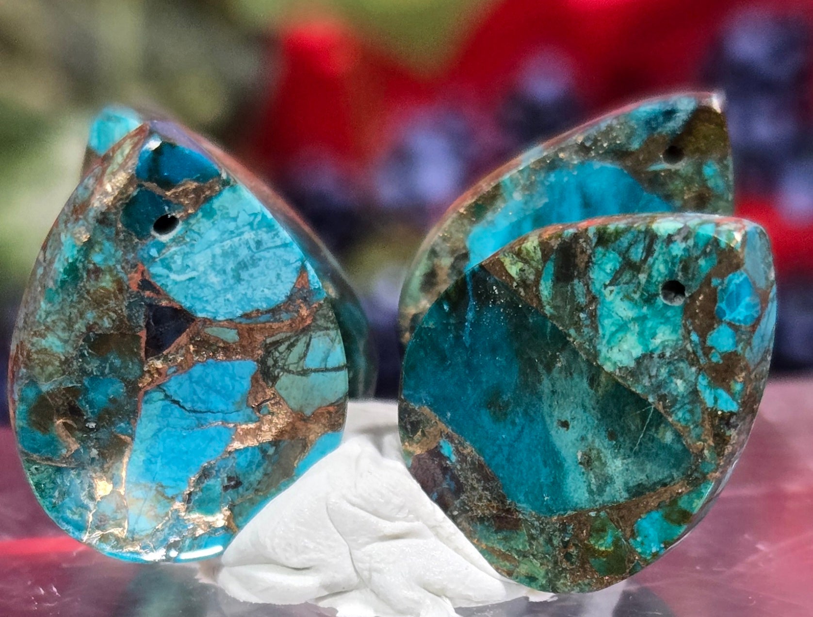 TURQUOISE PYRITE CABOCHON