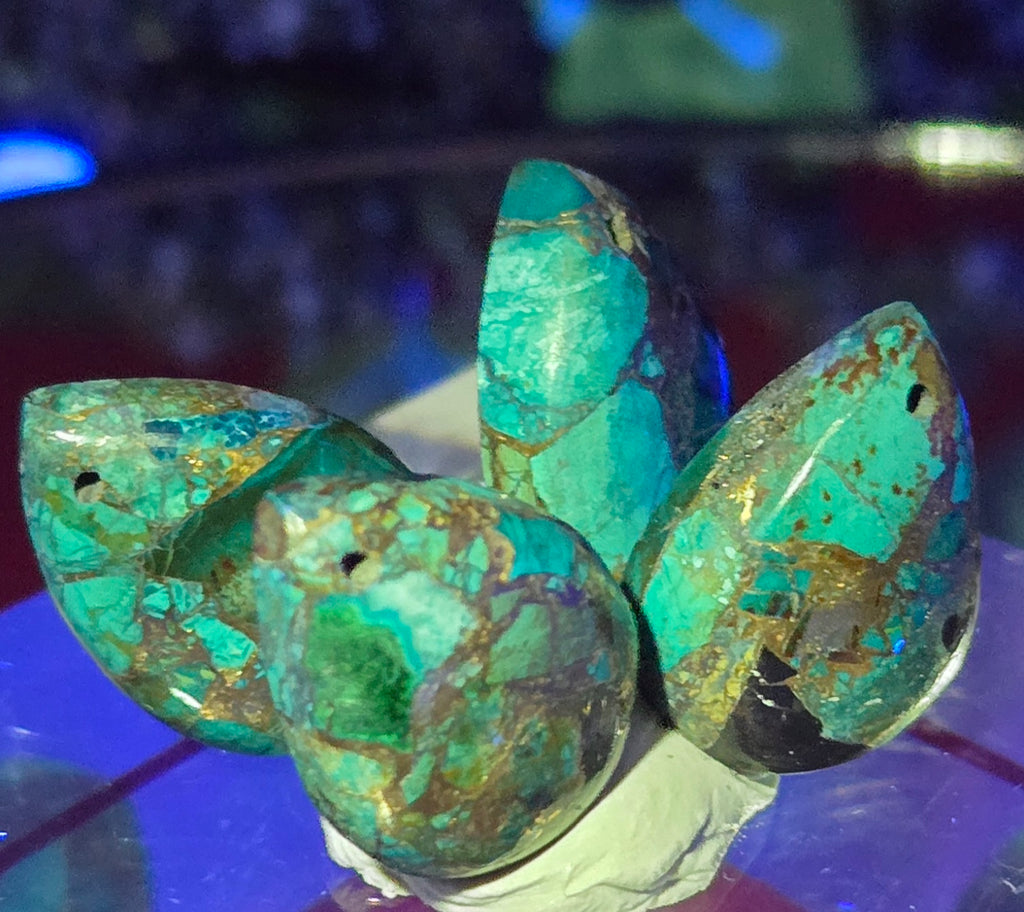 TURQUOISE PYRITE CABOCHON