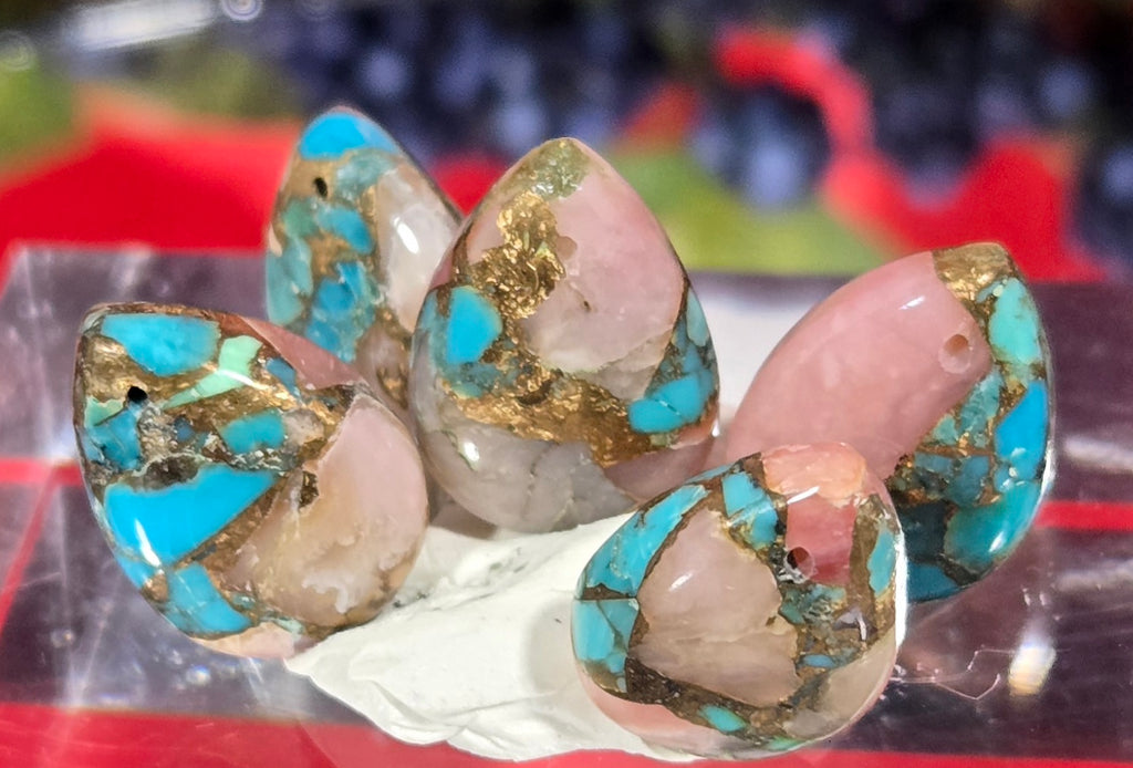 TURQUOISE PYRITE CABOCHON