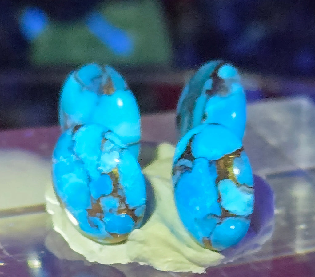 TURQUOISE PYRITE CABOCHON