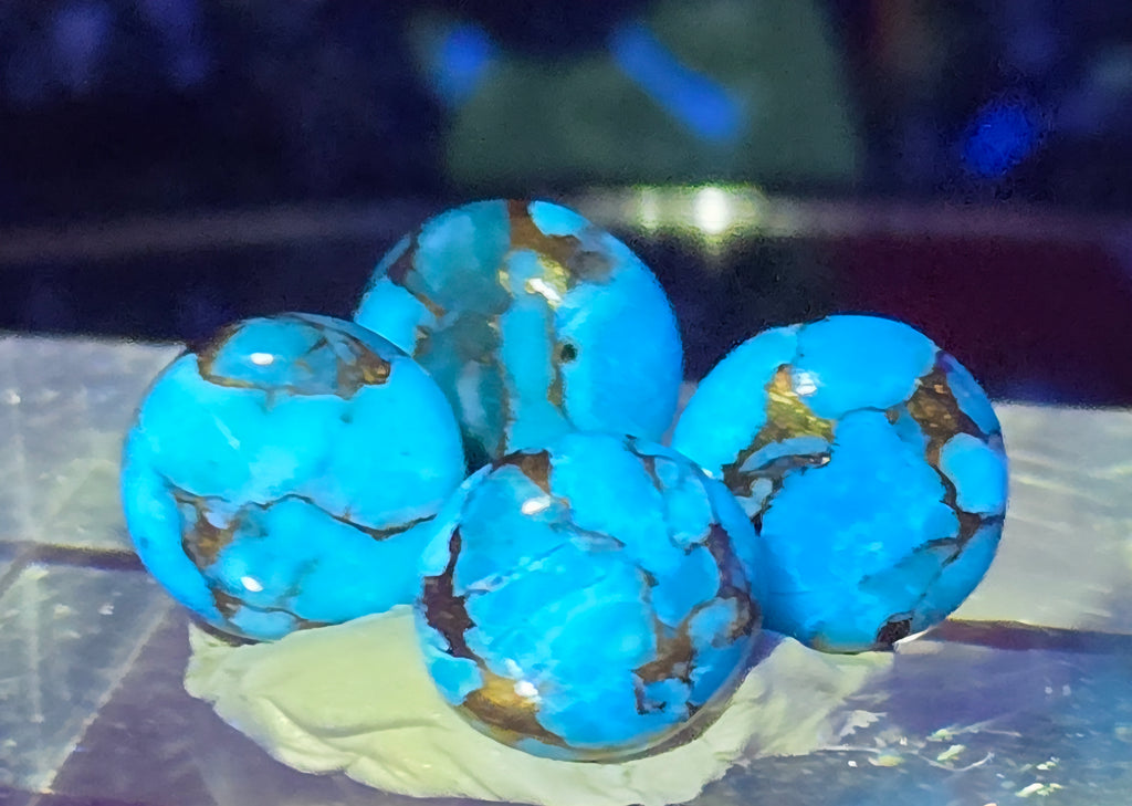 TURQUOISE PYRITE CABOCHON