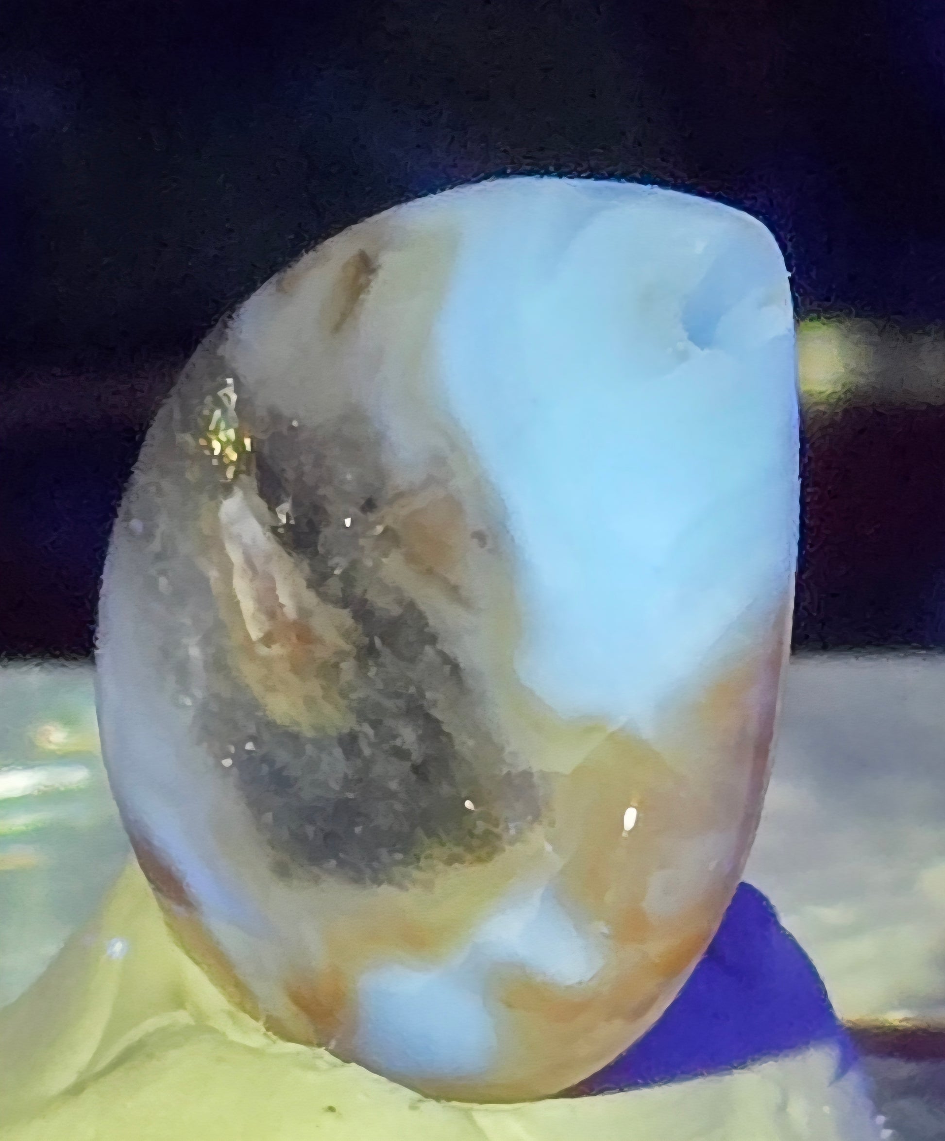MOSS AGATE CABOCHON