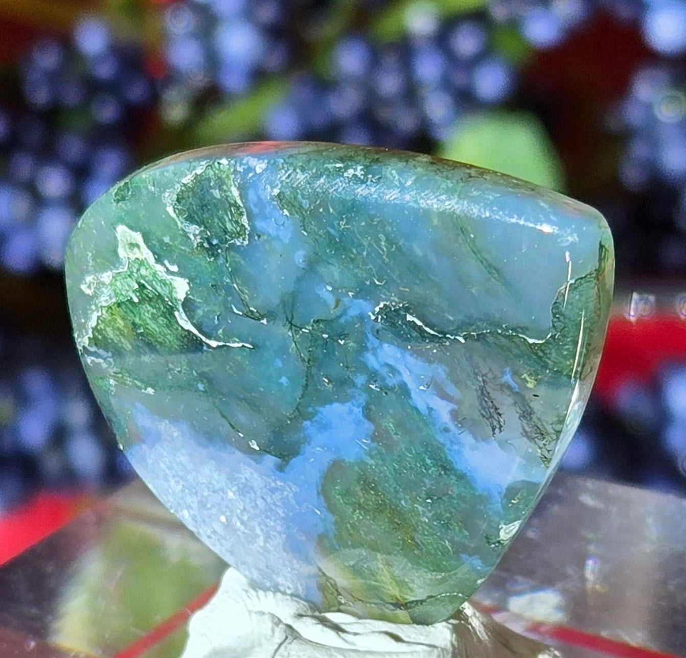MOSS AGATE CABOCHON