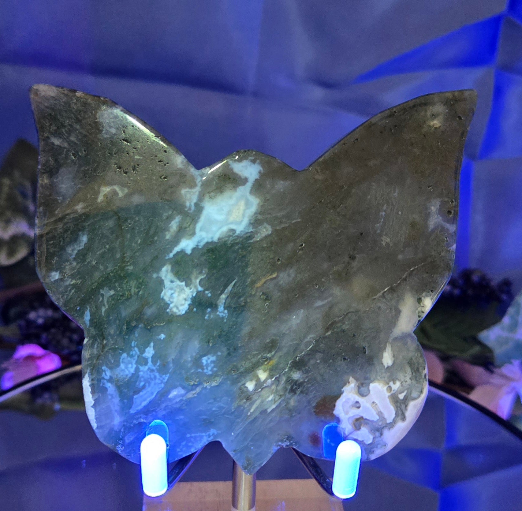 MOSS AGATE BUTTERFLY