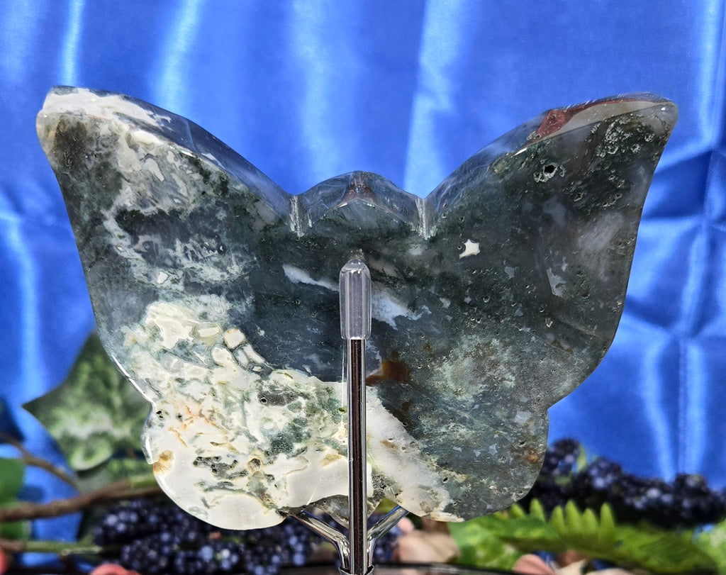 MOSS AGATE BUTTERFLY